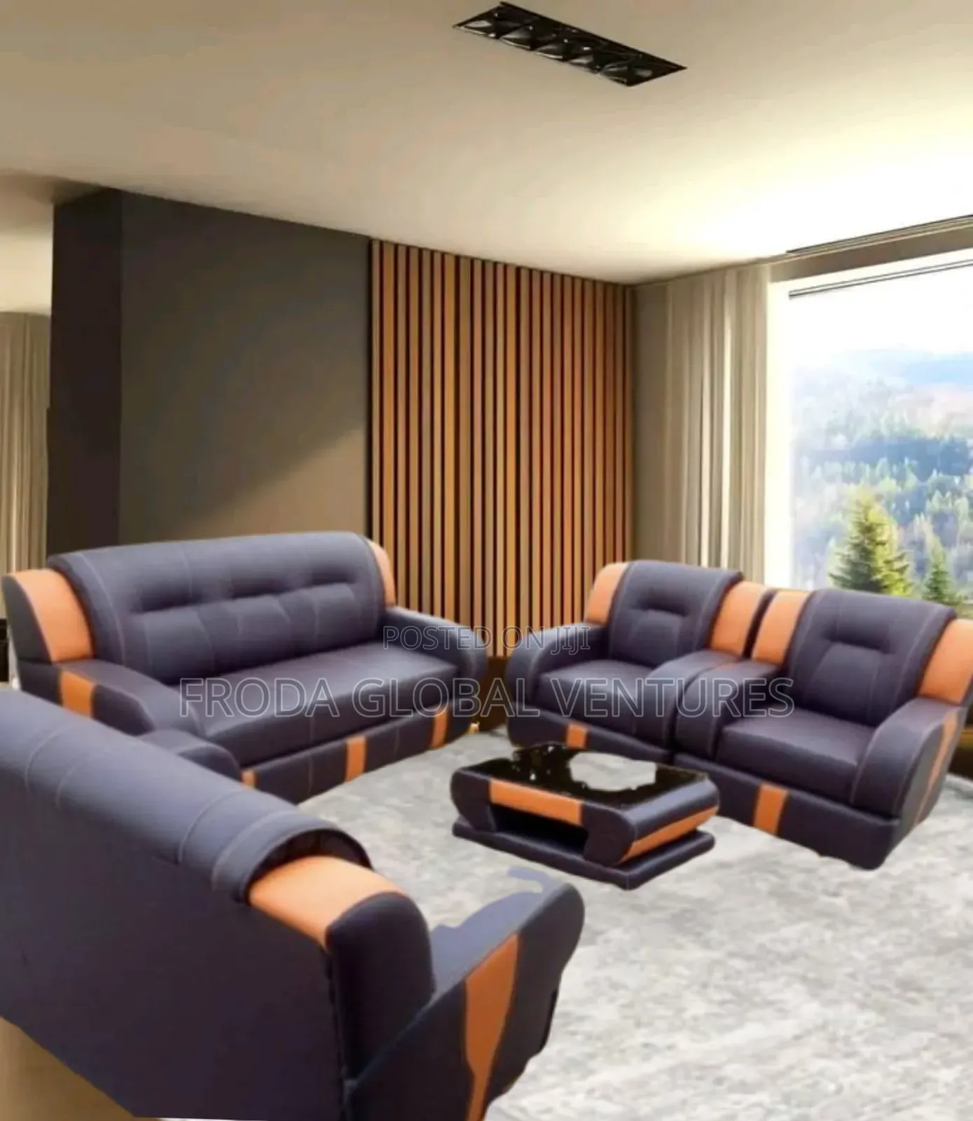 Quality Couch of 7 Seaters Sofa Chairs and Table. Pbll15