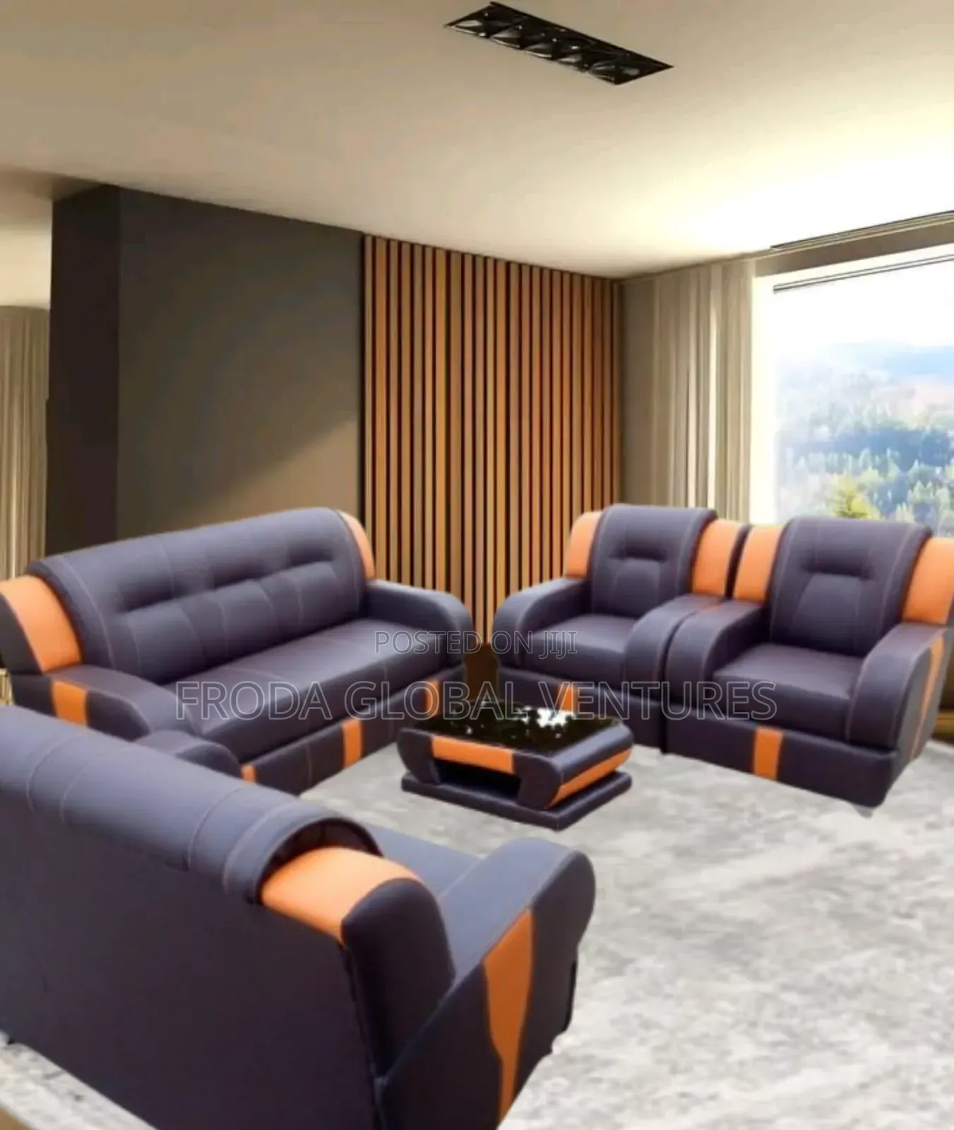 Quality Couch of 7 Seaters Sofa Chairs and Table. Pbll18