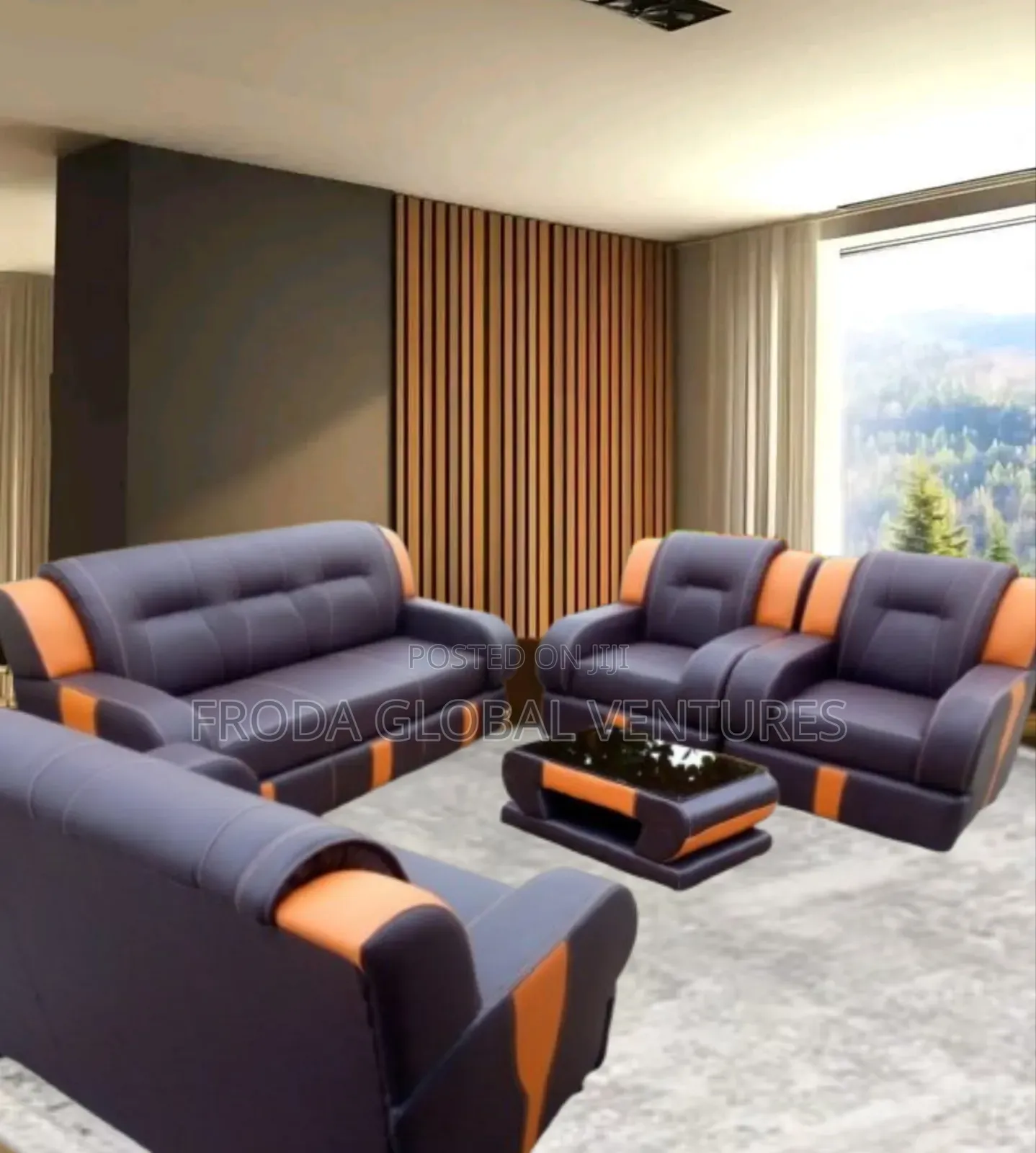 Quality Couch of 7 Seaters Sofa Chairs and Table. Pbll20