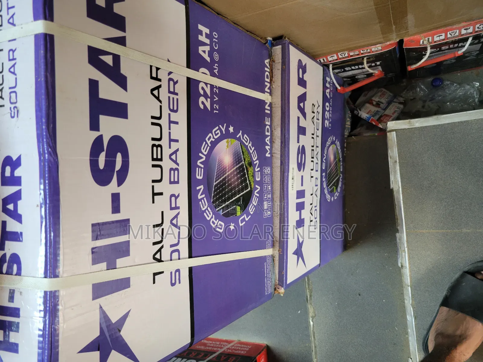 220ah 12v Hi-Star Tall Tubular Battery