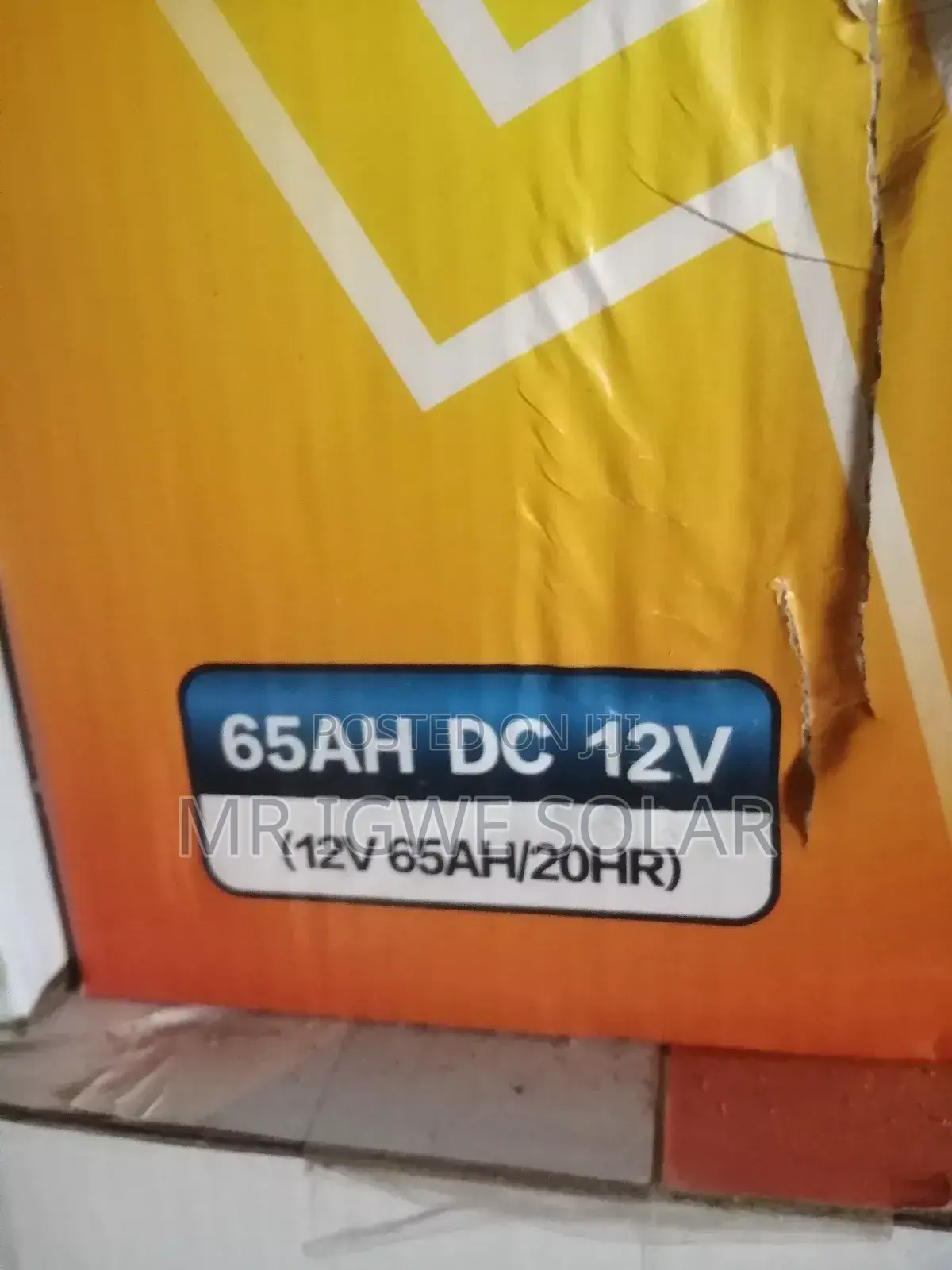 65ah Maximum Dry Cell Battery