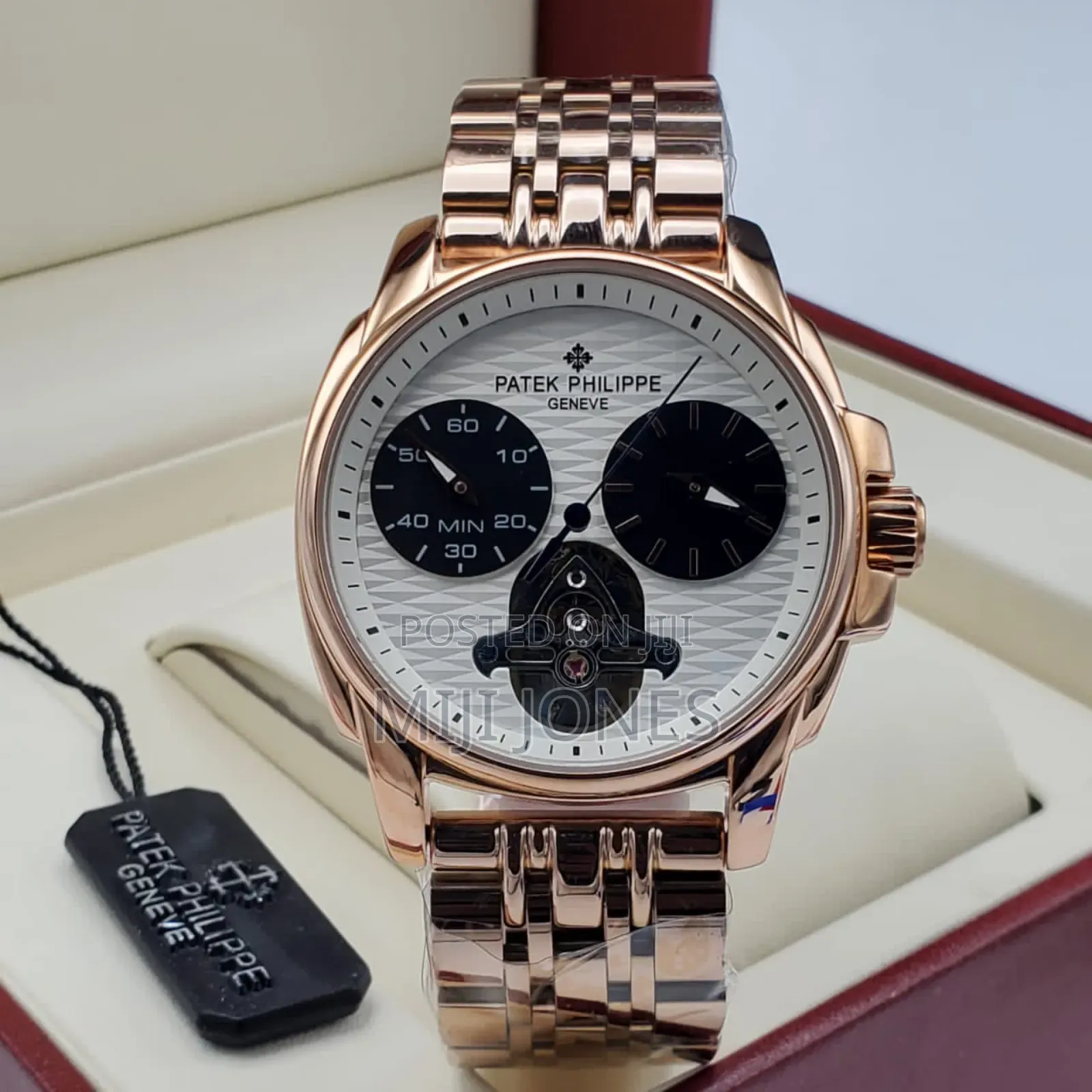 "Patek Philippe Inspired Automatic Watch for Men With Chain"