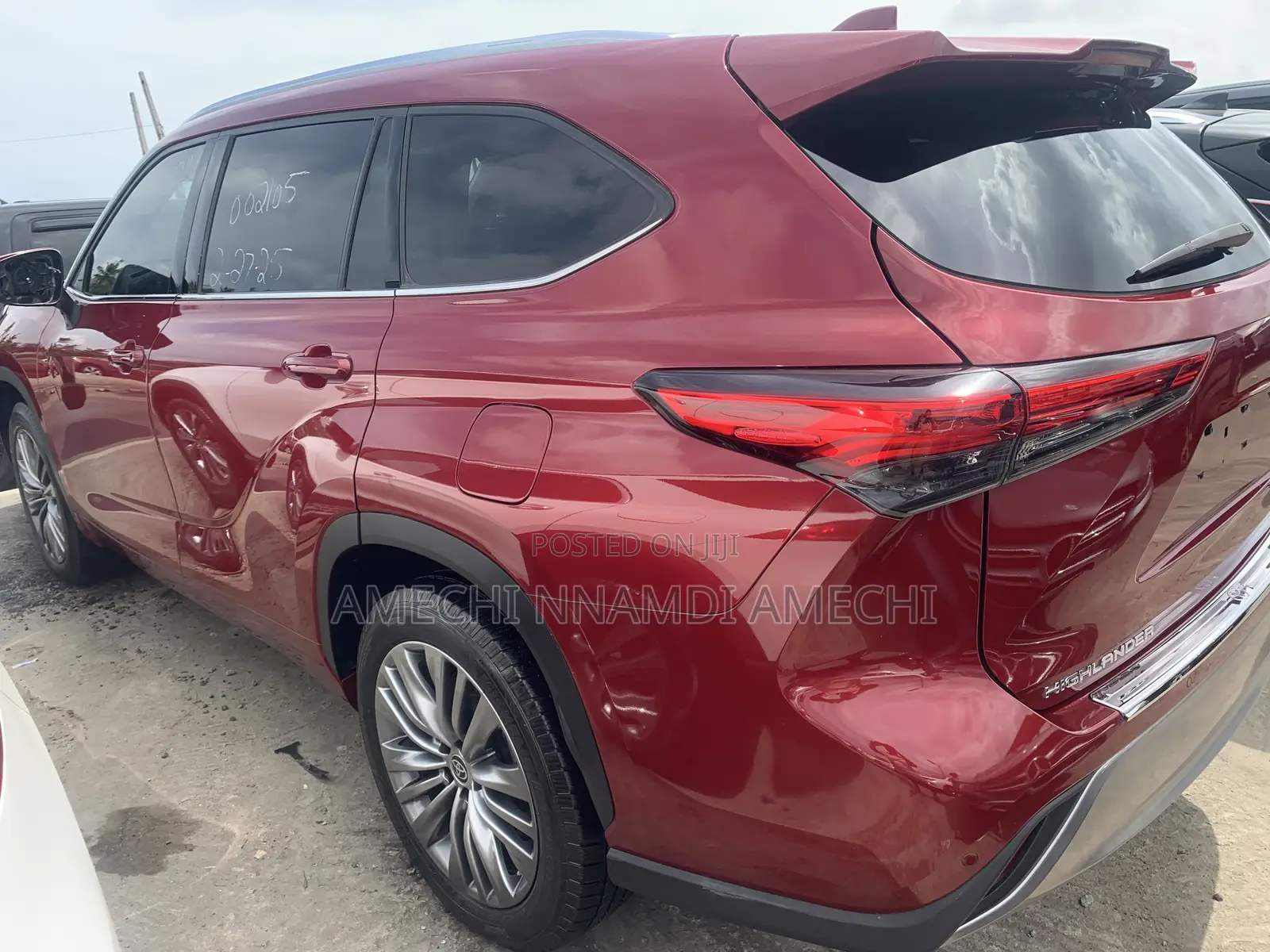 Toyota Highlander Platinum AWD 2020 Red