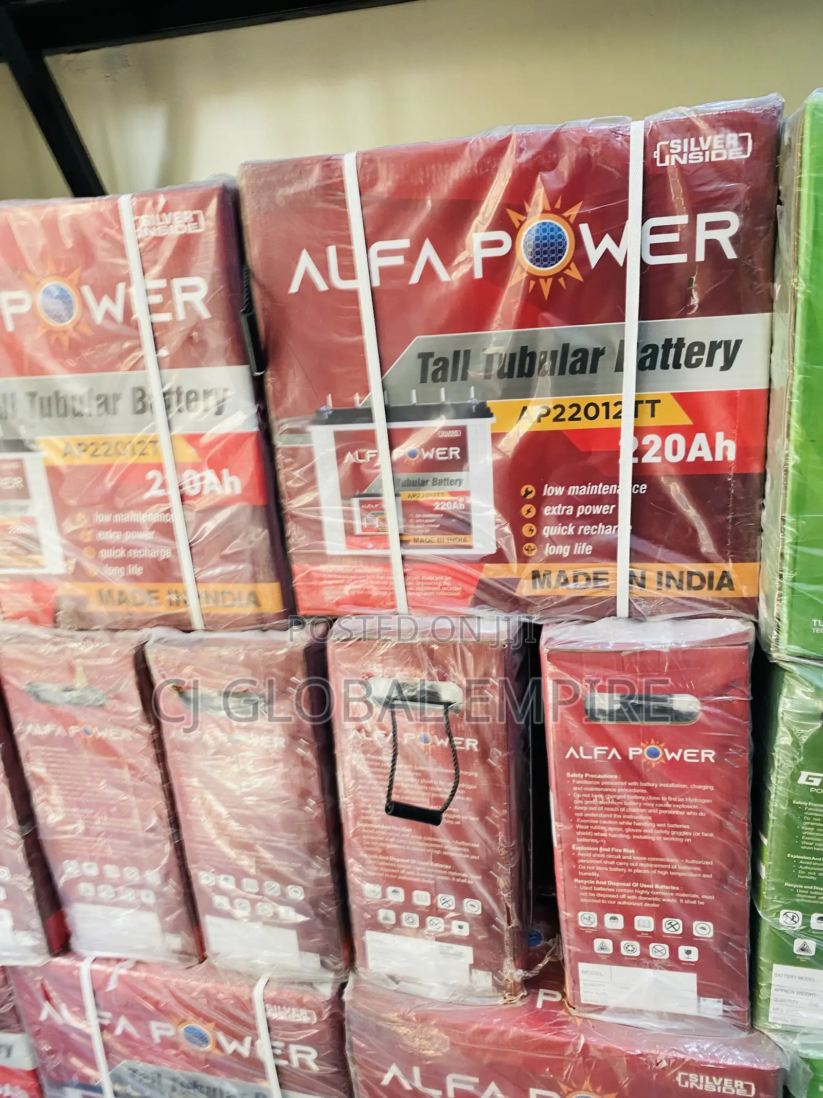12v 220ah Alfa Power Tubular Battery
