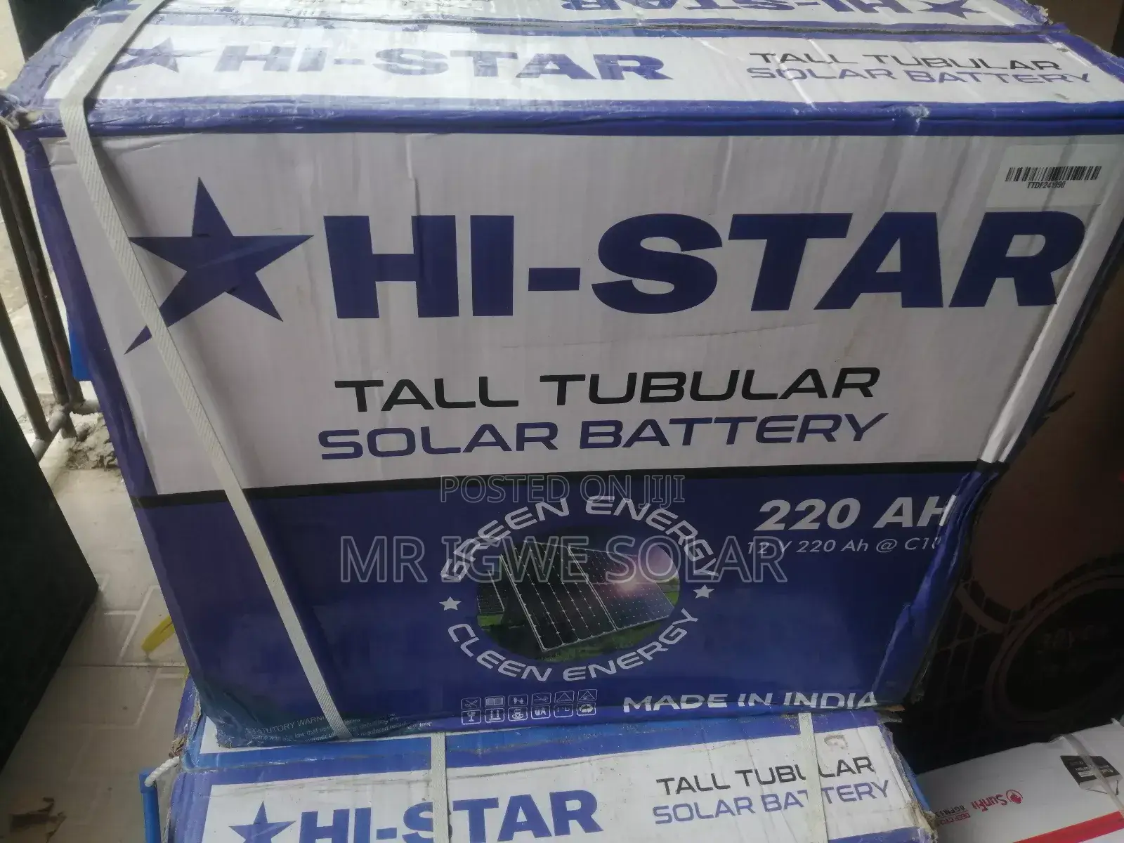 Hi Star Talk Tubular Battery 220ah