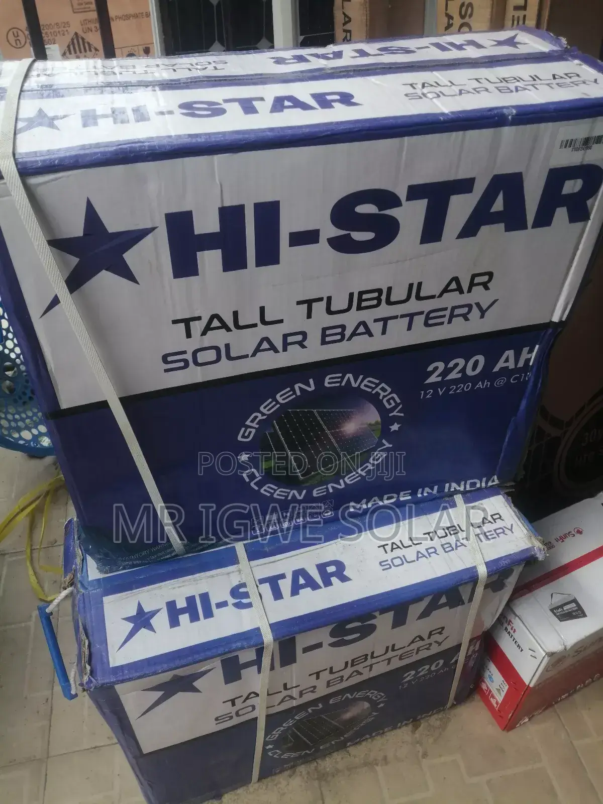 Hi Star Talk Tubular Battery 220ah