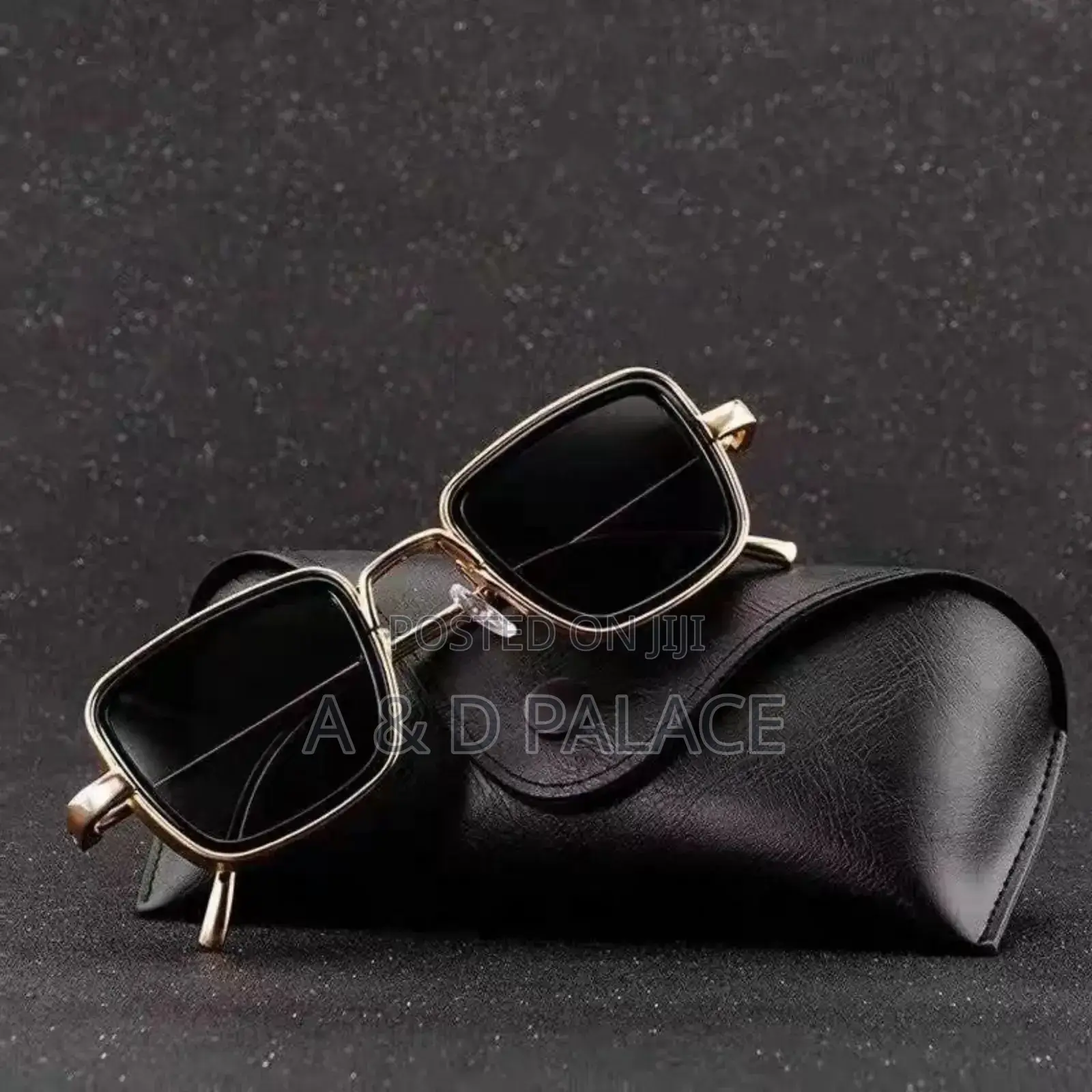 Original Metal Trend Men Fashion Thick Sunglasses With Case