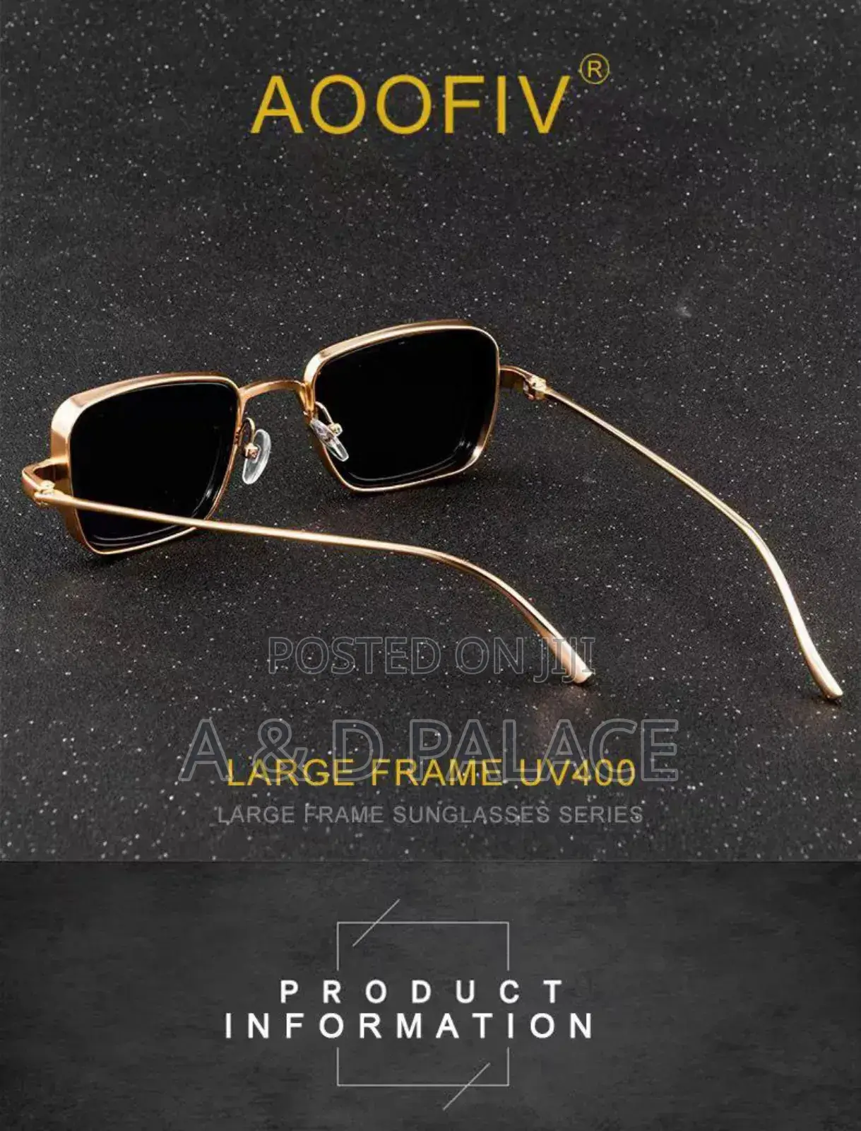 Original Metal Trend Men Fashion Thick Sunglasses With Case