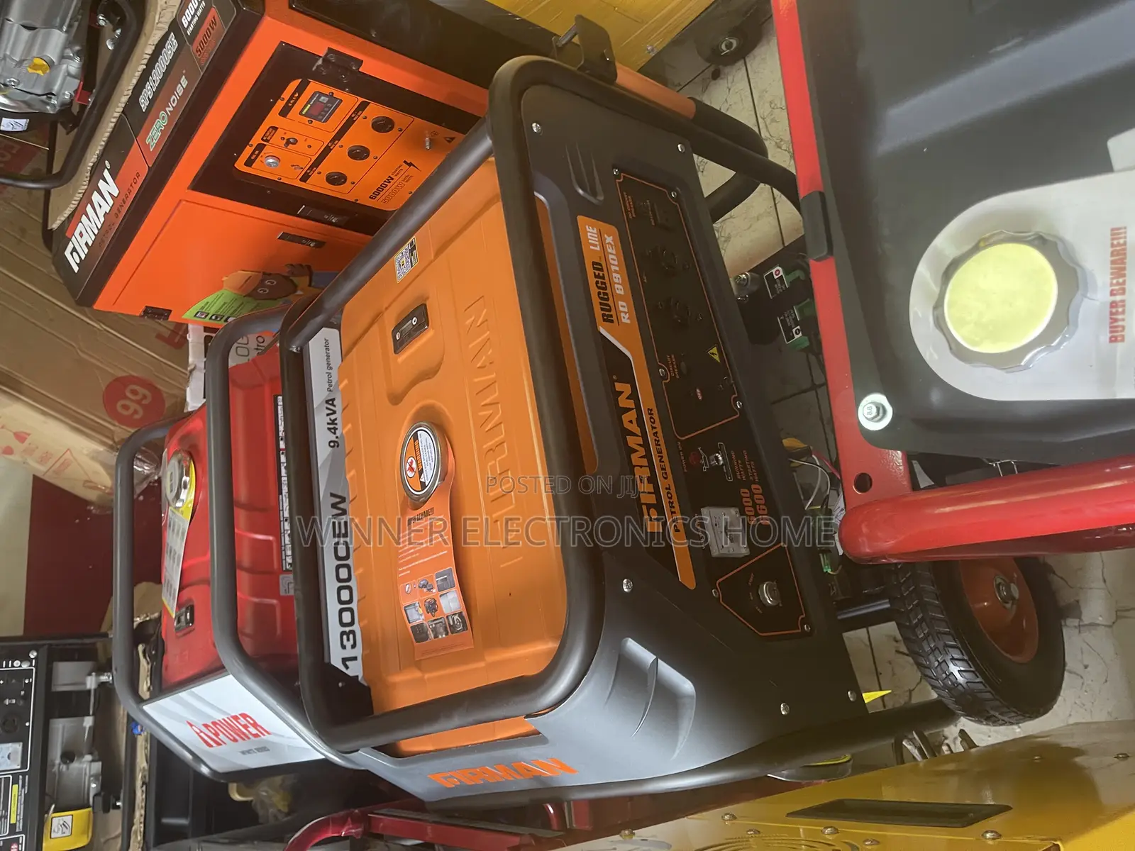 7kva Rugged Firman Generator Rd8910ex 100% Copper Coil
