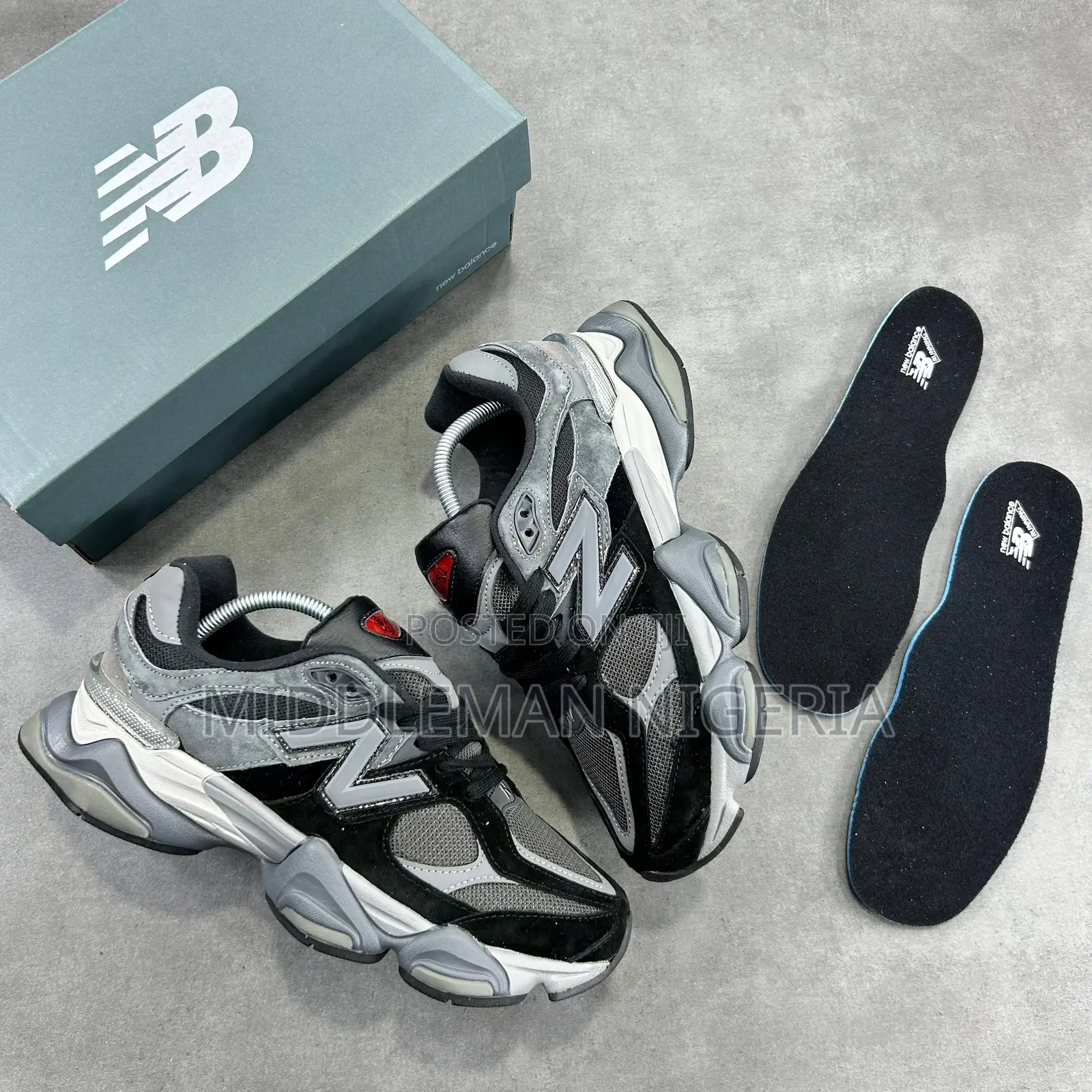 New Balance 9060 Black Castle Rock Sneakers