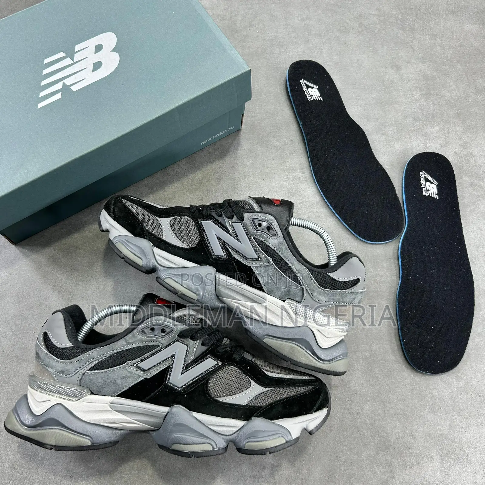 New Balance 9060 Black Castle Rock Sneakers