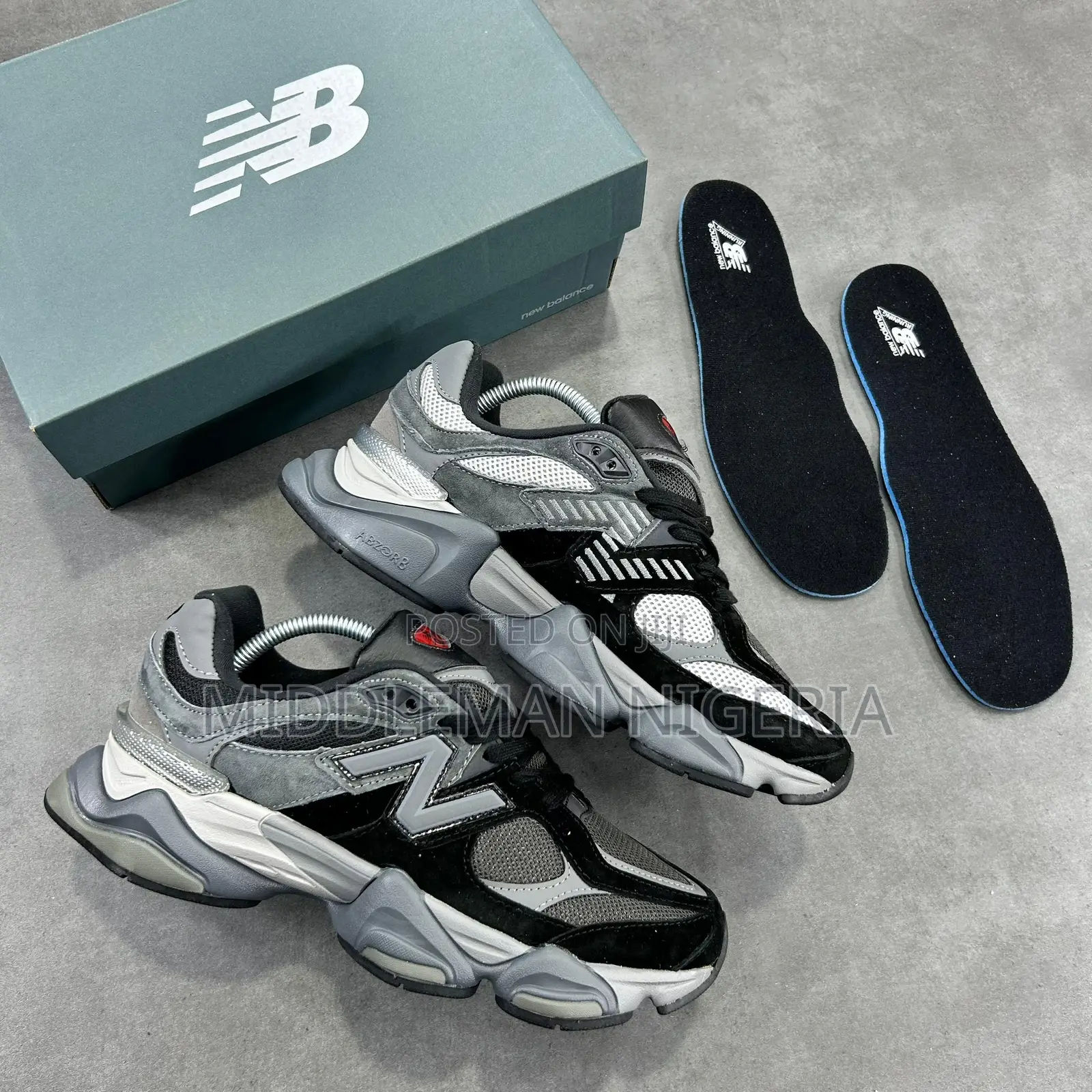 New Balance 9060 Black Castle Rock Sneakers