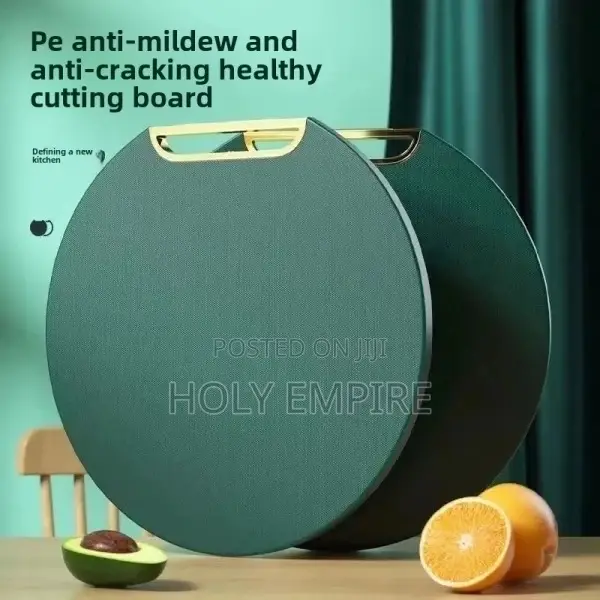Double-Sided Pe Chopping Board Anti-Mildew Non-Slip Round