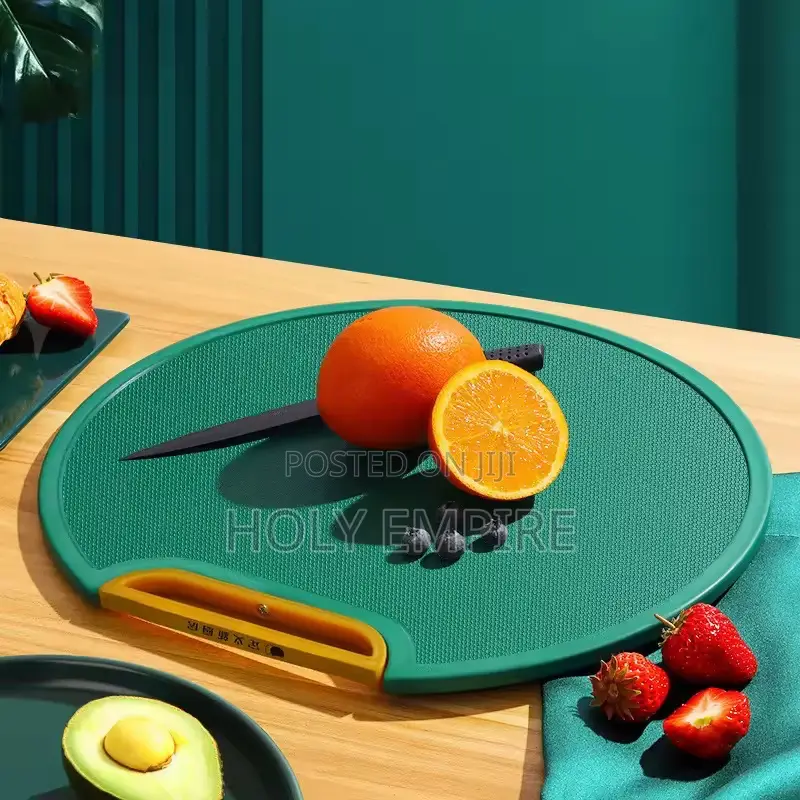 Double-Sided Pe Chopping Board Anti-Mildew Non-Slip Round