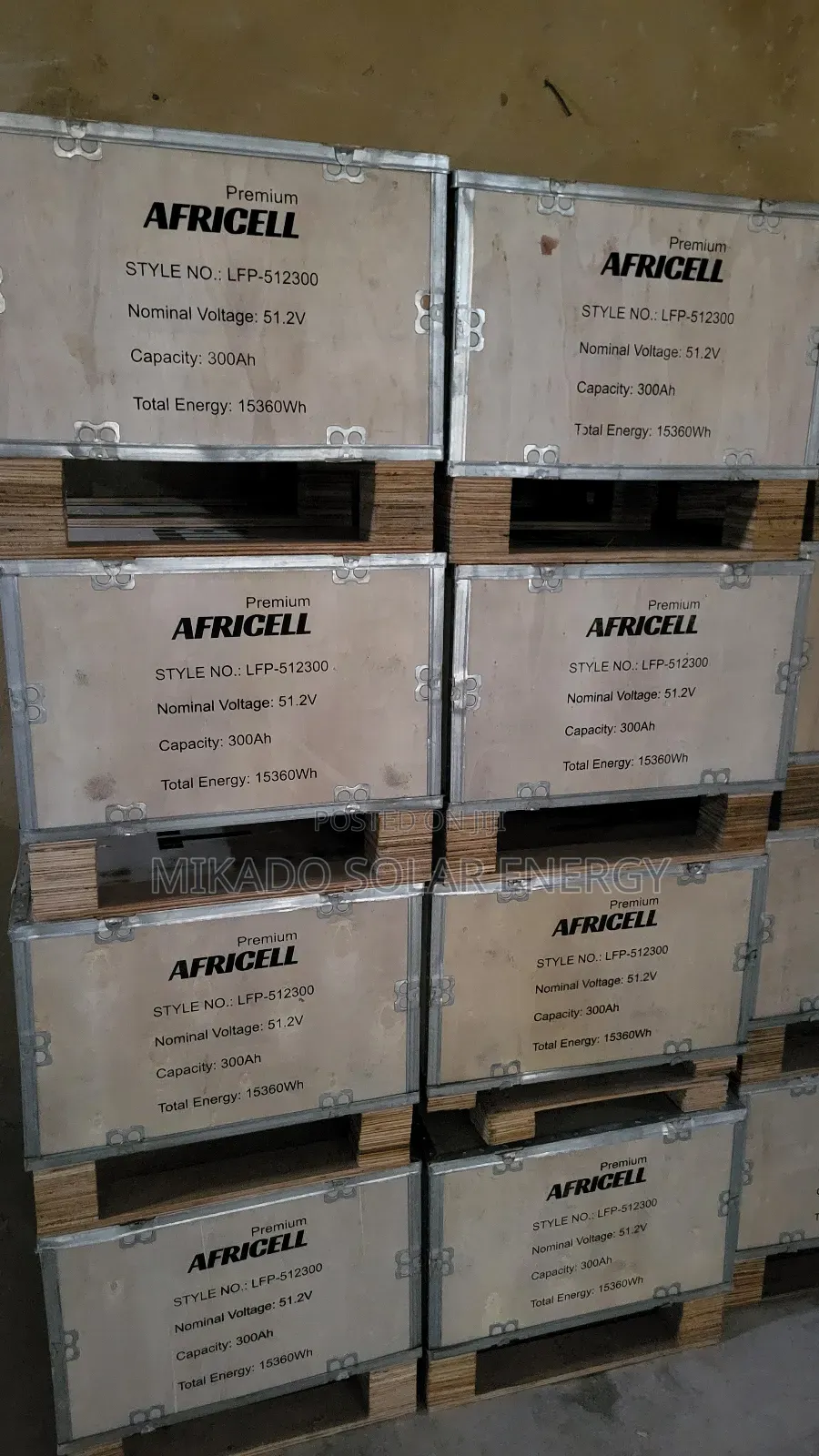 15kwh 51.2v 300ah Africell Premium Lithium Iron Battery