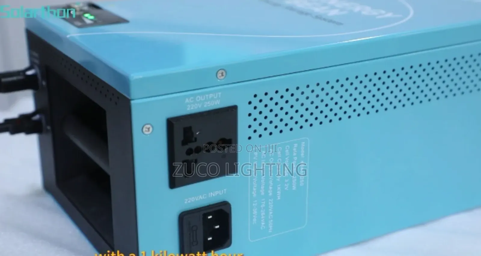 250w Energy Storage System Model: Ebean250 Rated Generator