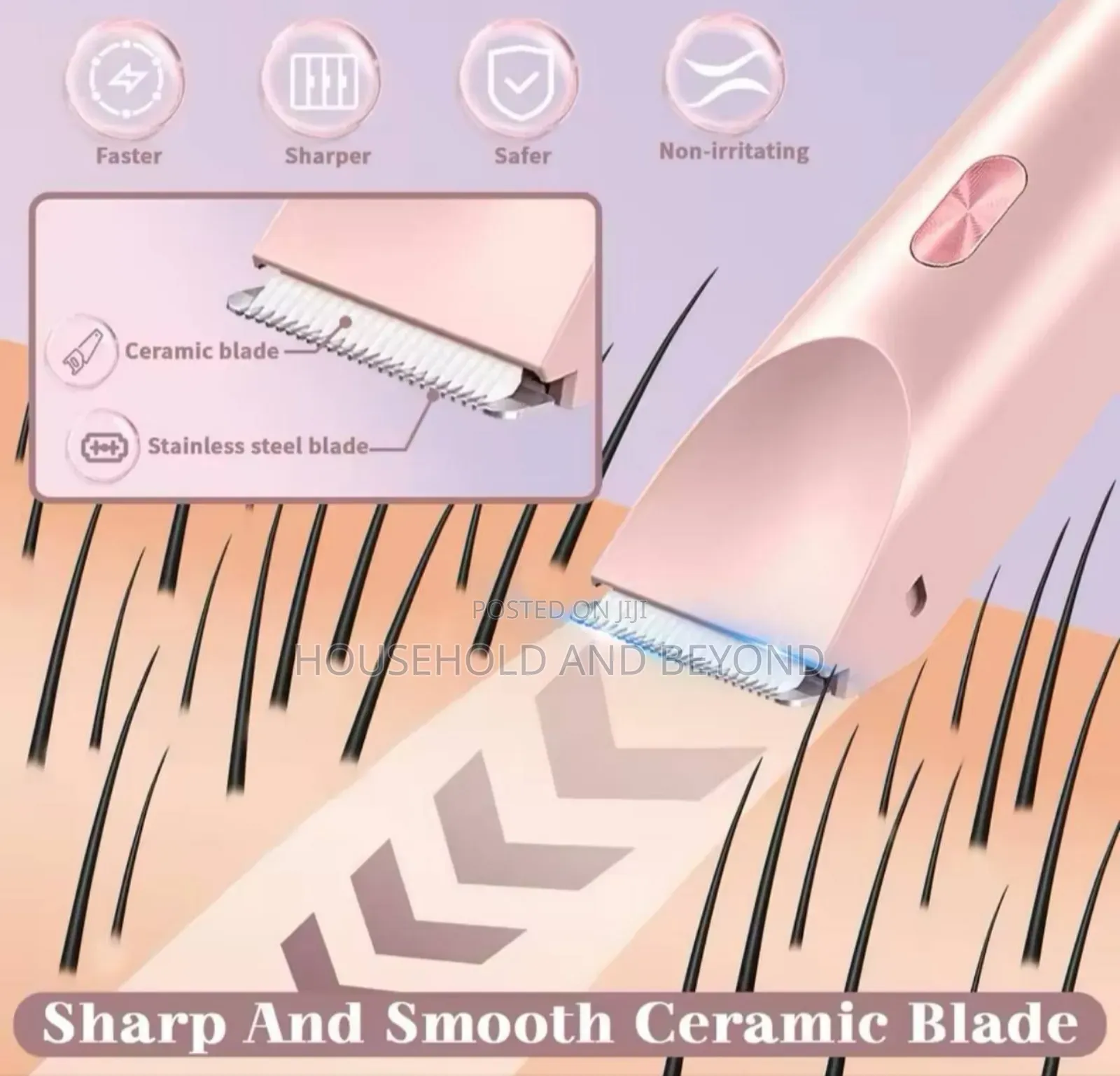 Waterproof Electric Shaver Wet Dry 2 in 1 Dual Head Trimmer