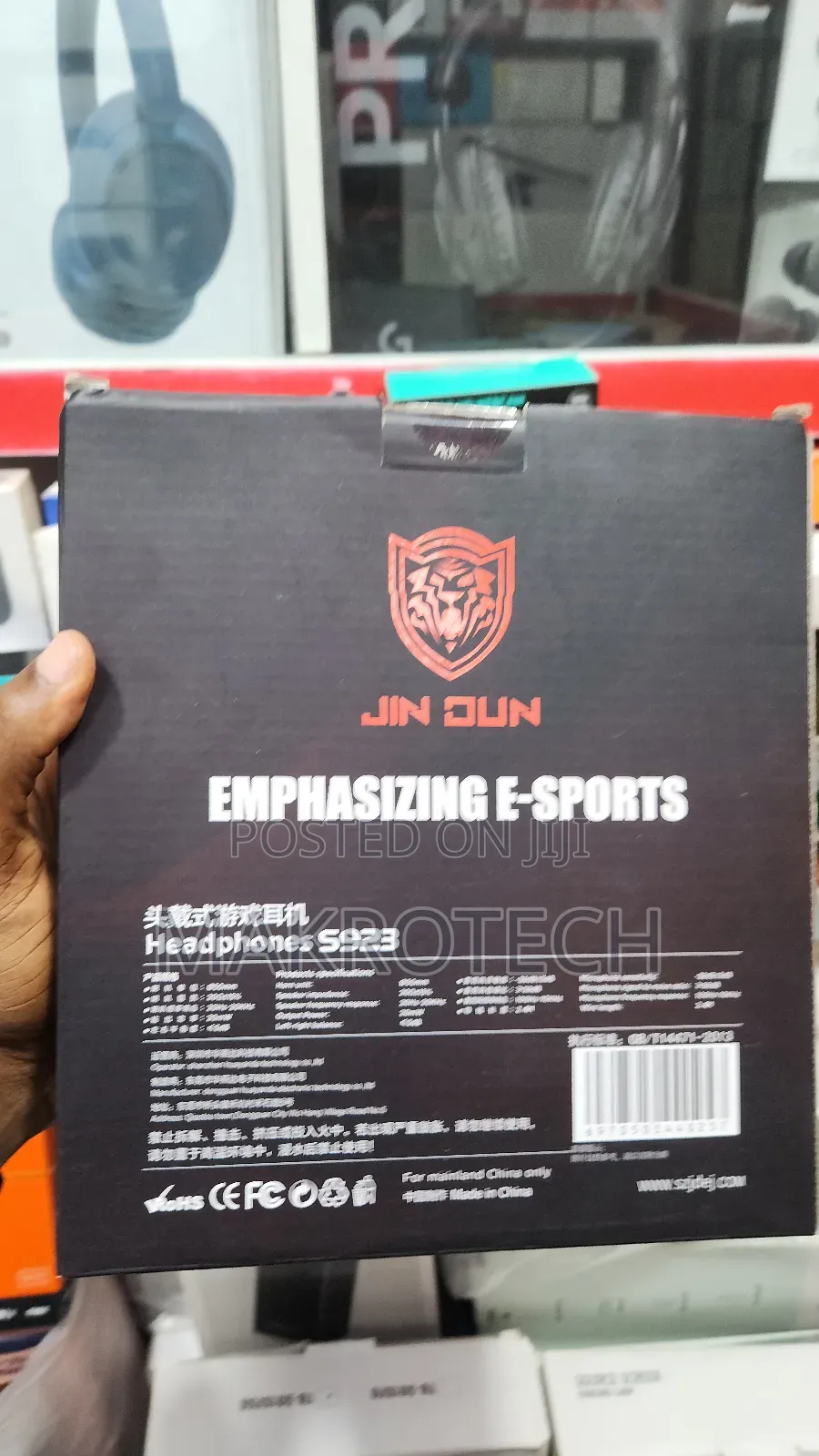 Jindun S923 Wired Usb Gaming Headphone For Pc And Play Stati