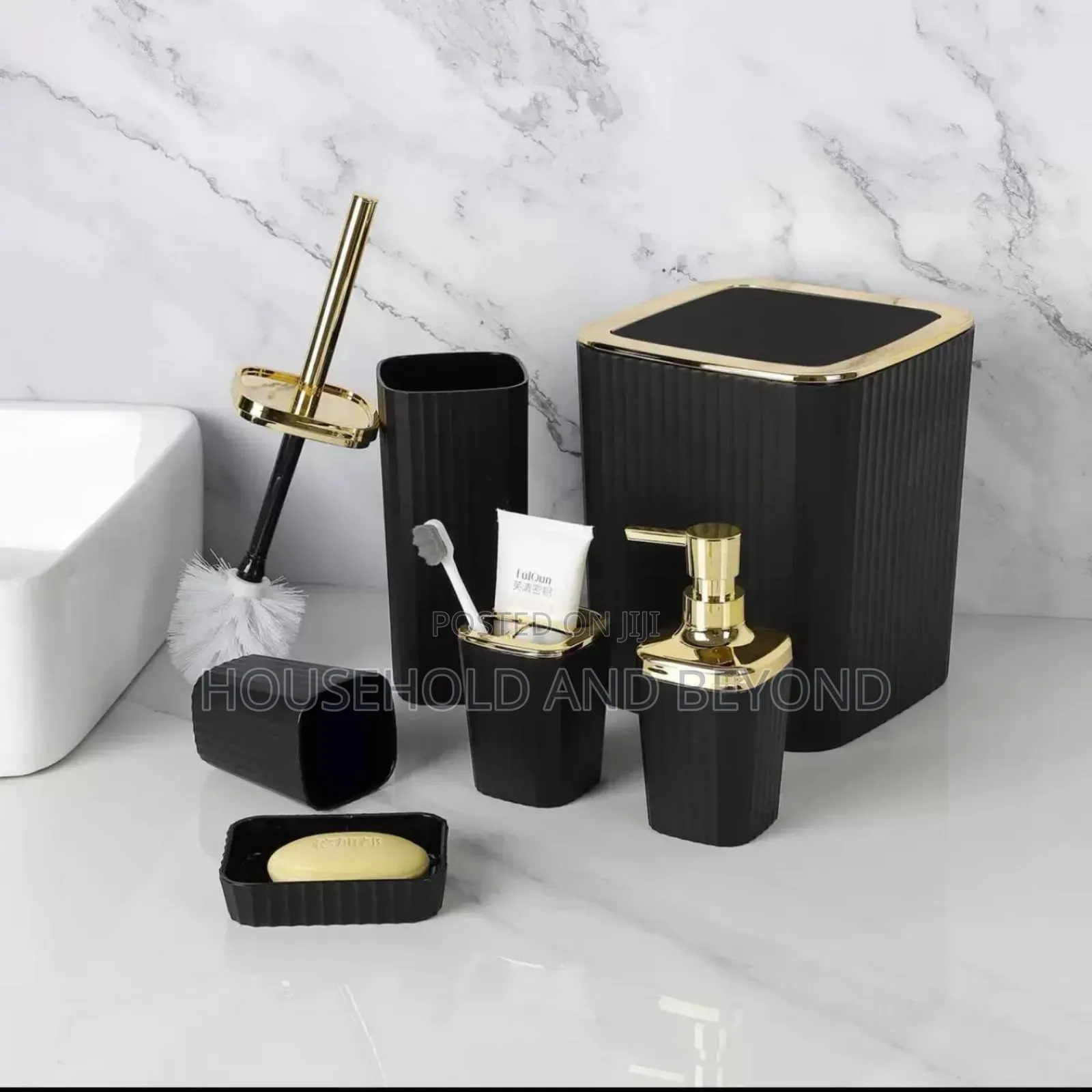 6 Pieces Bathroom Accessories Set