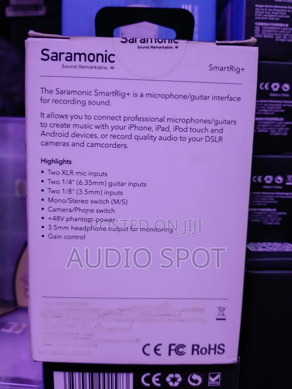 Saramonic Smartrig+Uc 2-channels Usb-c Audio Interface