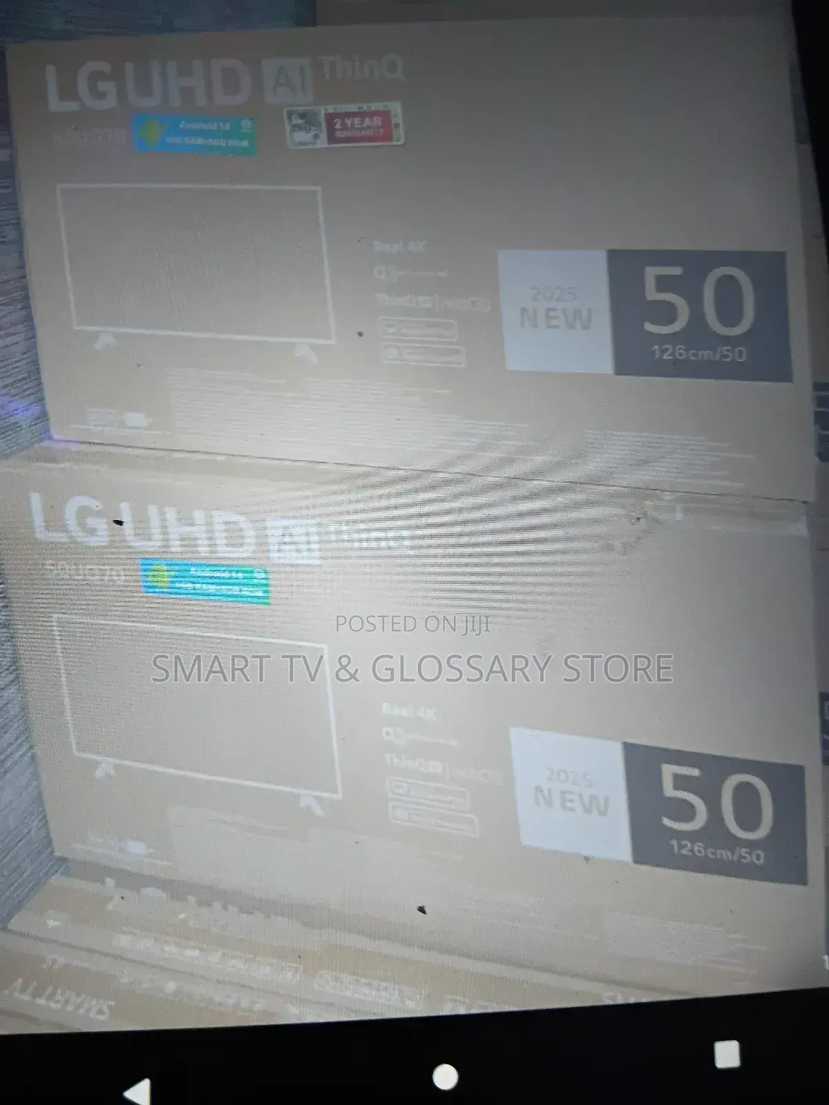 50 Inches With Inbuld Bluetooth Internet Network Frameless.