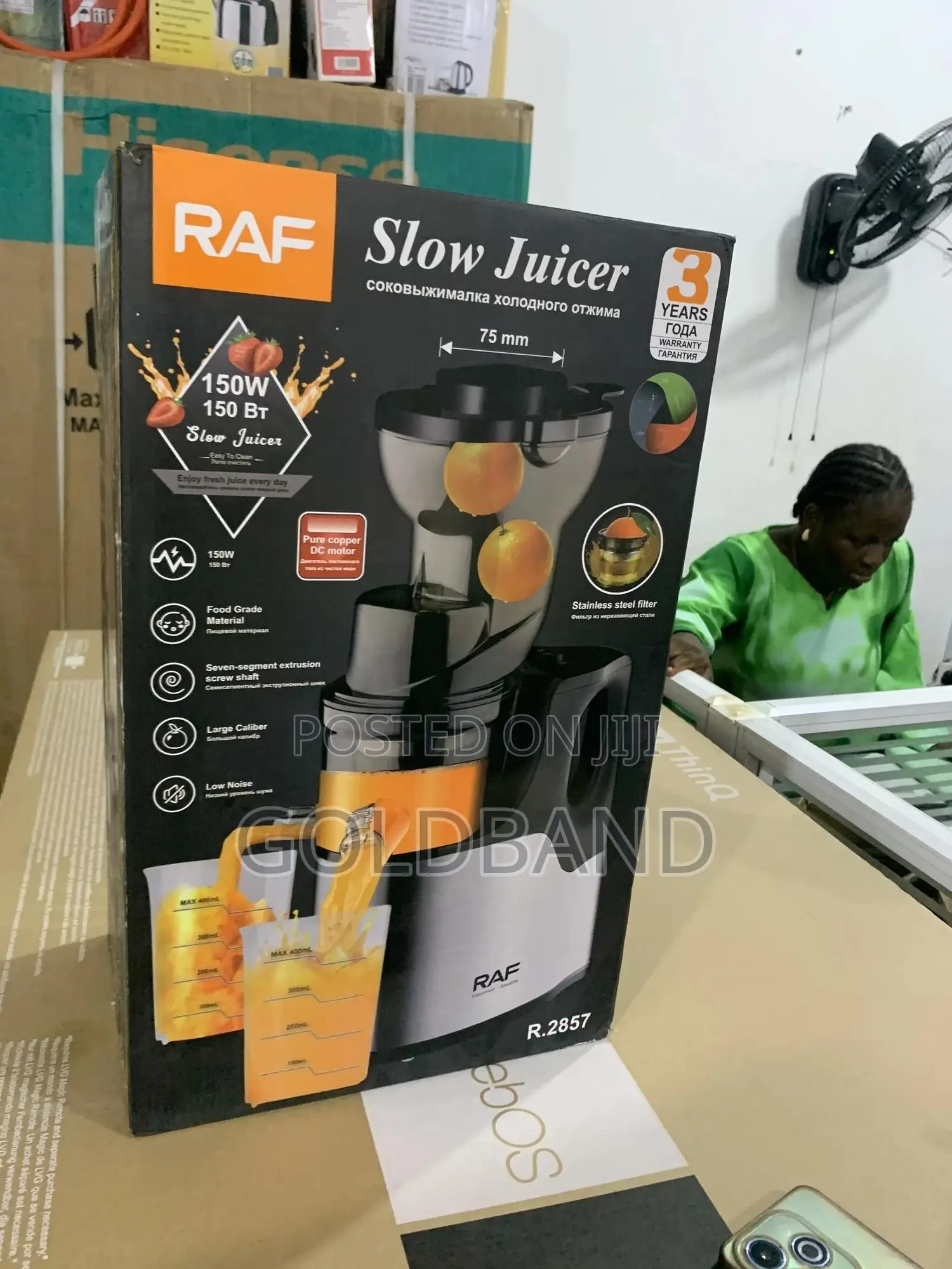 Raf 150w Masticating Slow Juicer