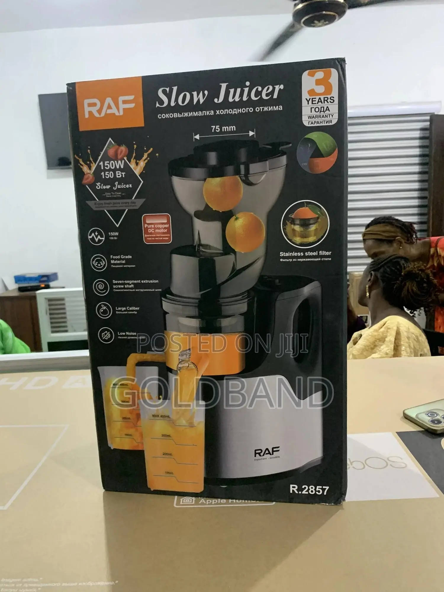 Raf 150w Masticating Slow Juicer