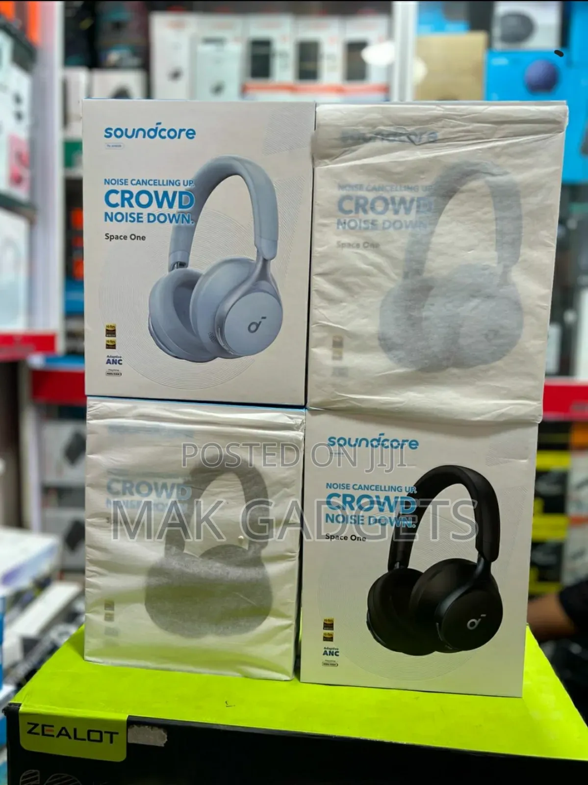 Space One Wireless Noise Canceling Over-Ear Headphones
