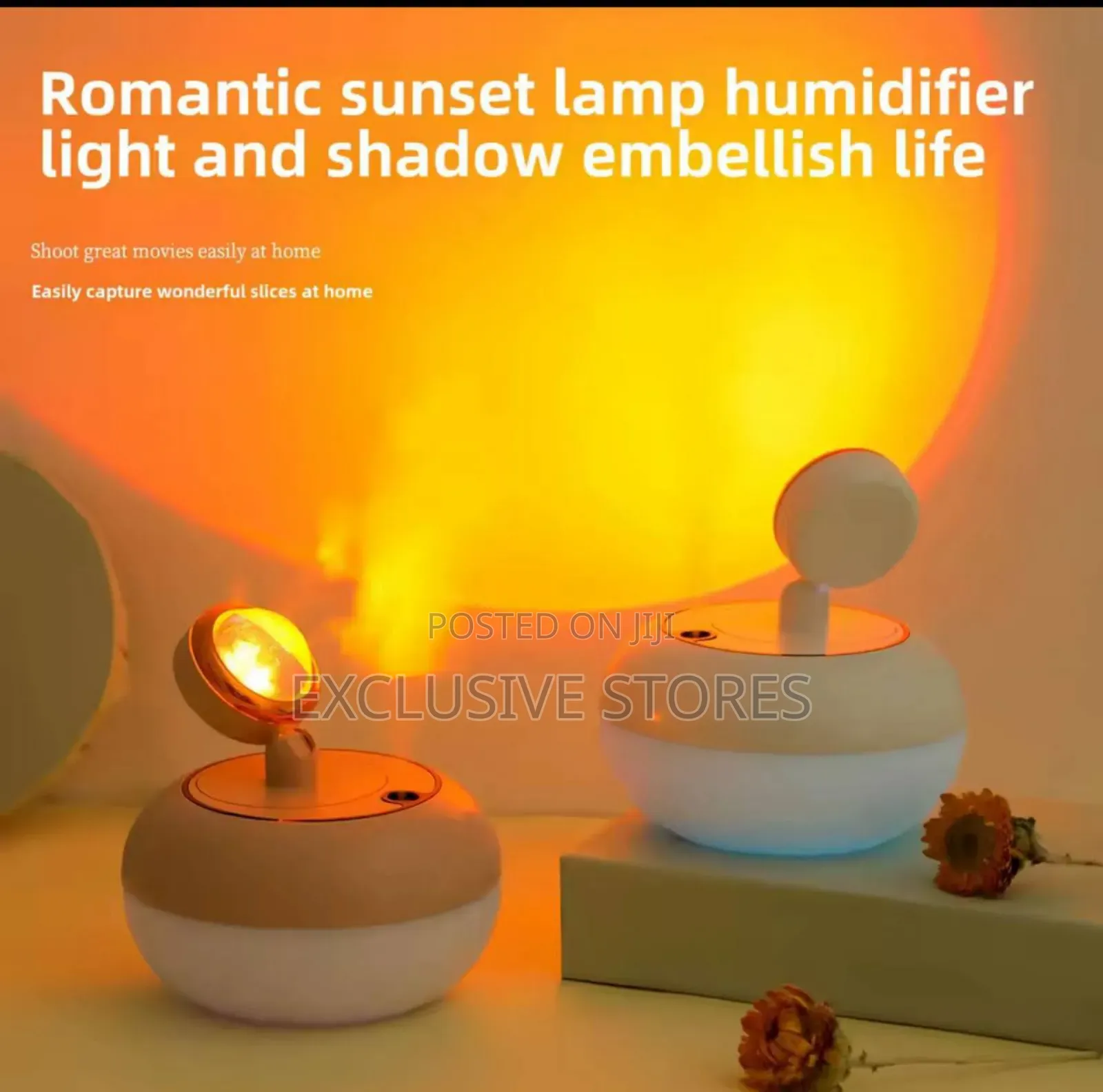 Hogar Sunset Sunset Light Mini Ultrasonic Humidifier