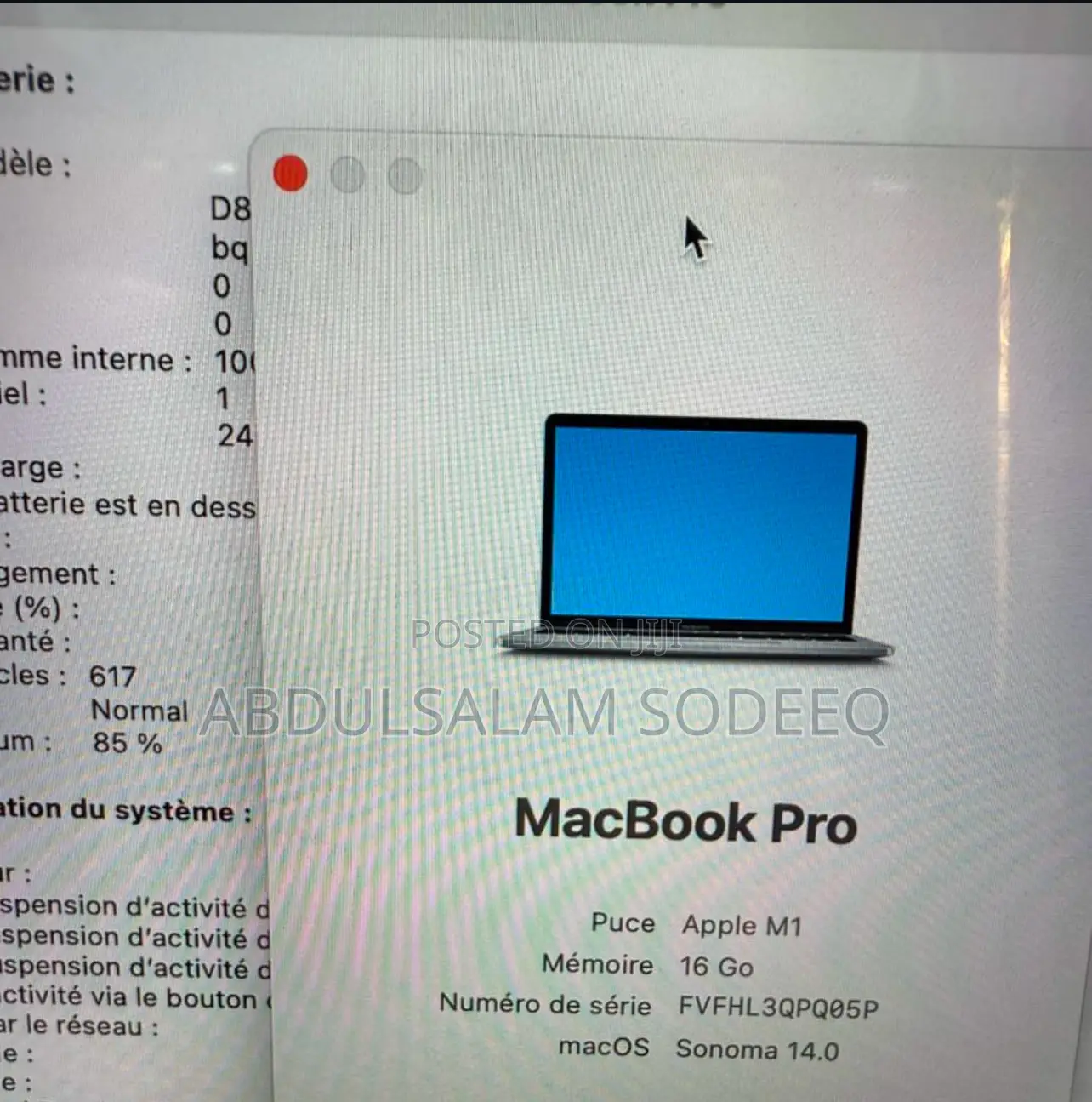 Laptop Apple MacBook Pro 2020 M1 16GB Apple M1 SSD 512GB