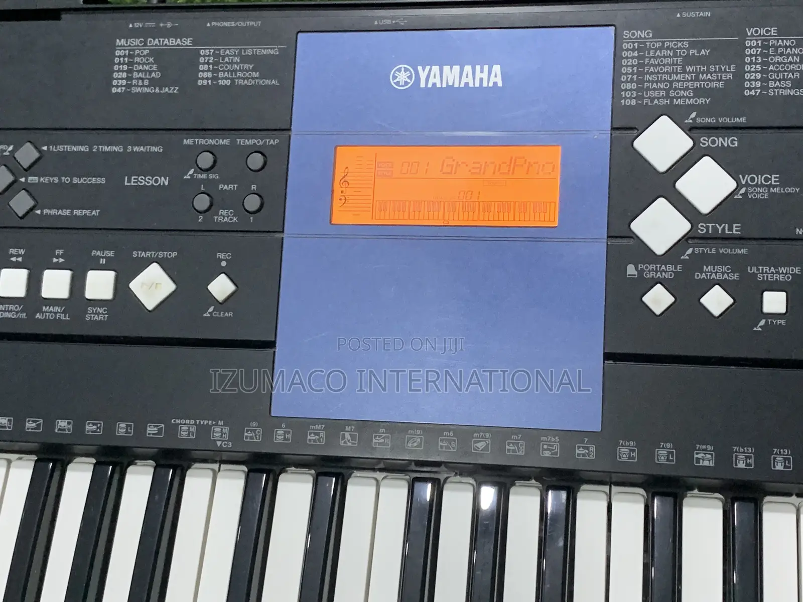 Psre 333 Durable Yamaha Keyboard