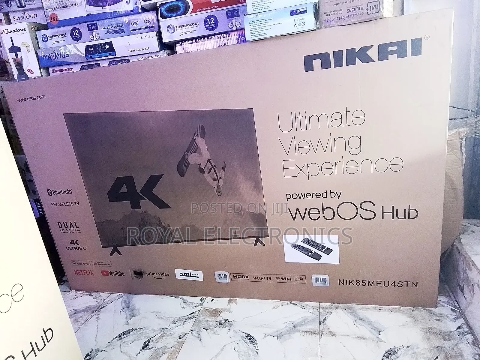 New Original Nikai 85′′ Inch Web Os Smart Uhd Android Tv