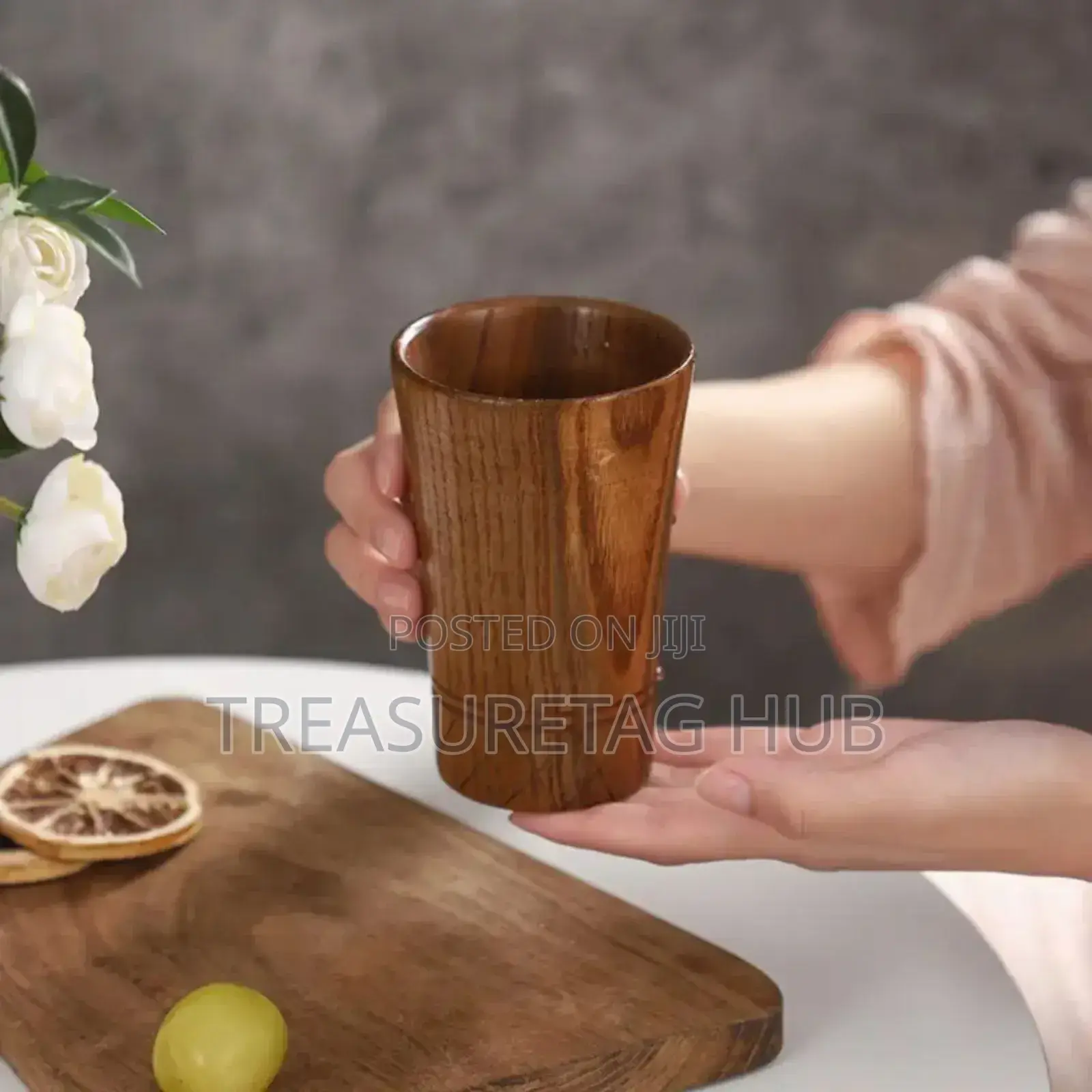 Natural Wooden Mug for Palm Wine, Water, Coffee and Beer