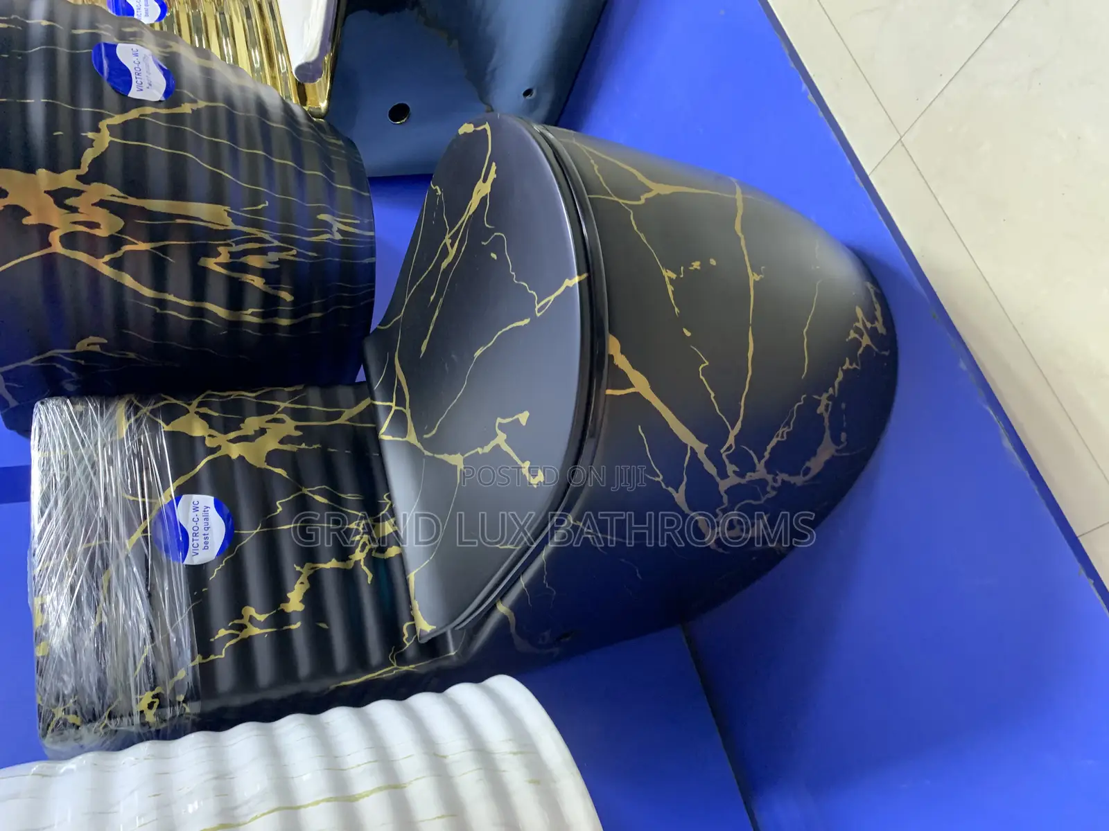 Luxury Matt Gold and Black Design