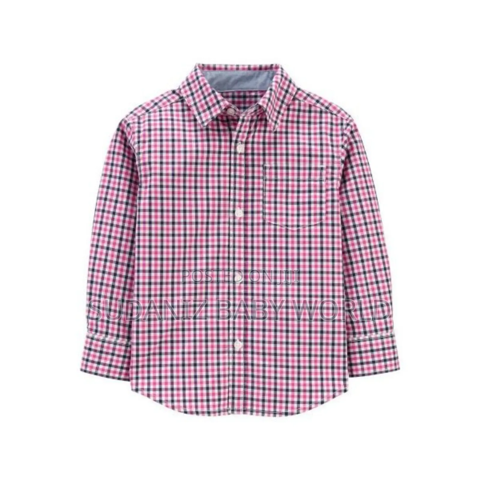 Carter’S Plaid Poplin Button-Front Shirt
