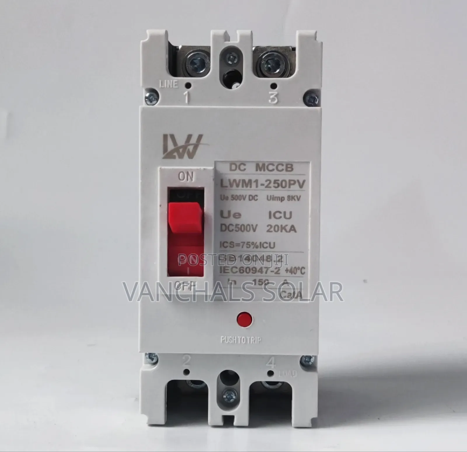 Dc McCb Moulded Case Circuit Breaker 250a 2p