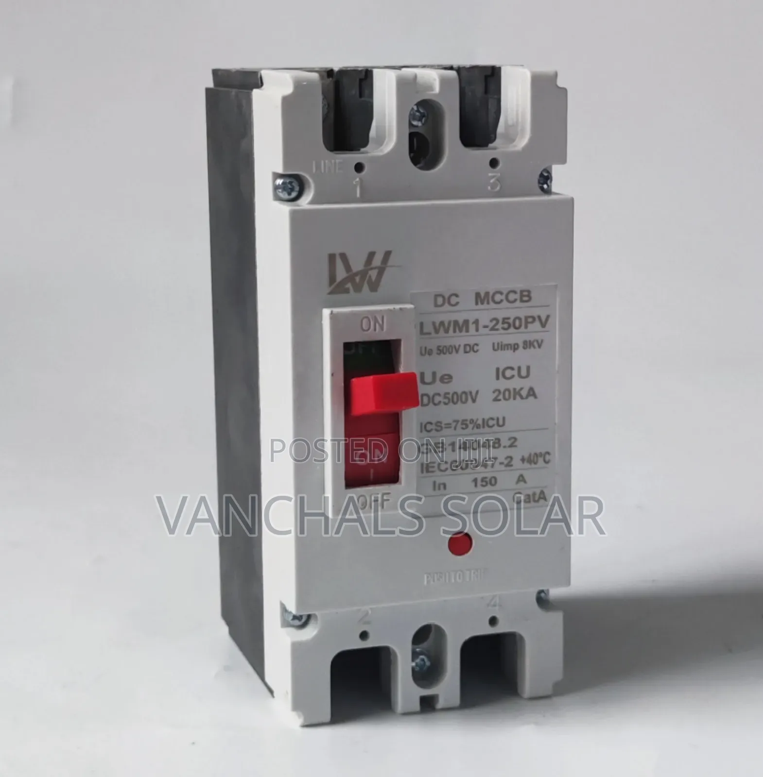 Dc McCb Moulded Case Circuit Breaker 250a 2p