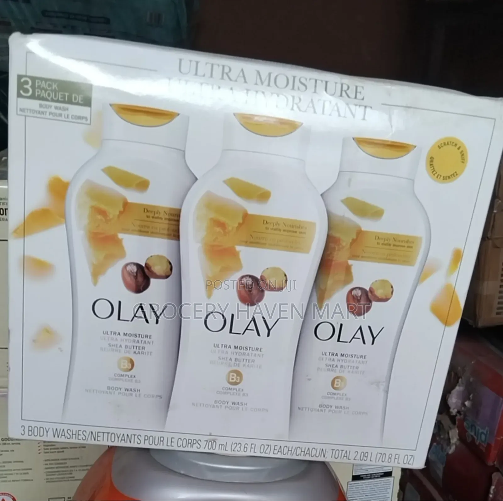 Olay Ultra Moisture Shea Butter Body Wash 3in1 -700ml