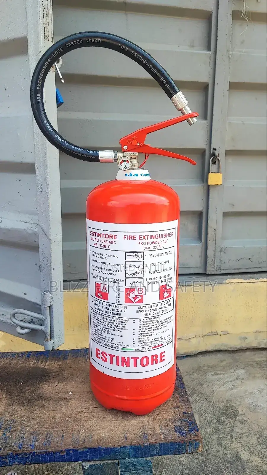6kg Dcp Fire Extinguisher (Italian Products)