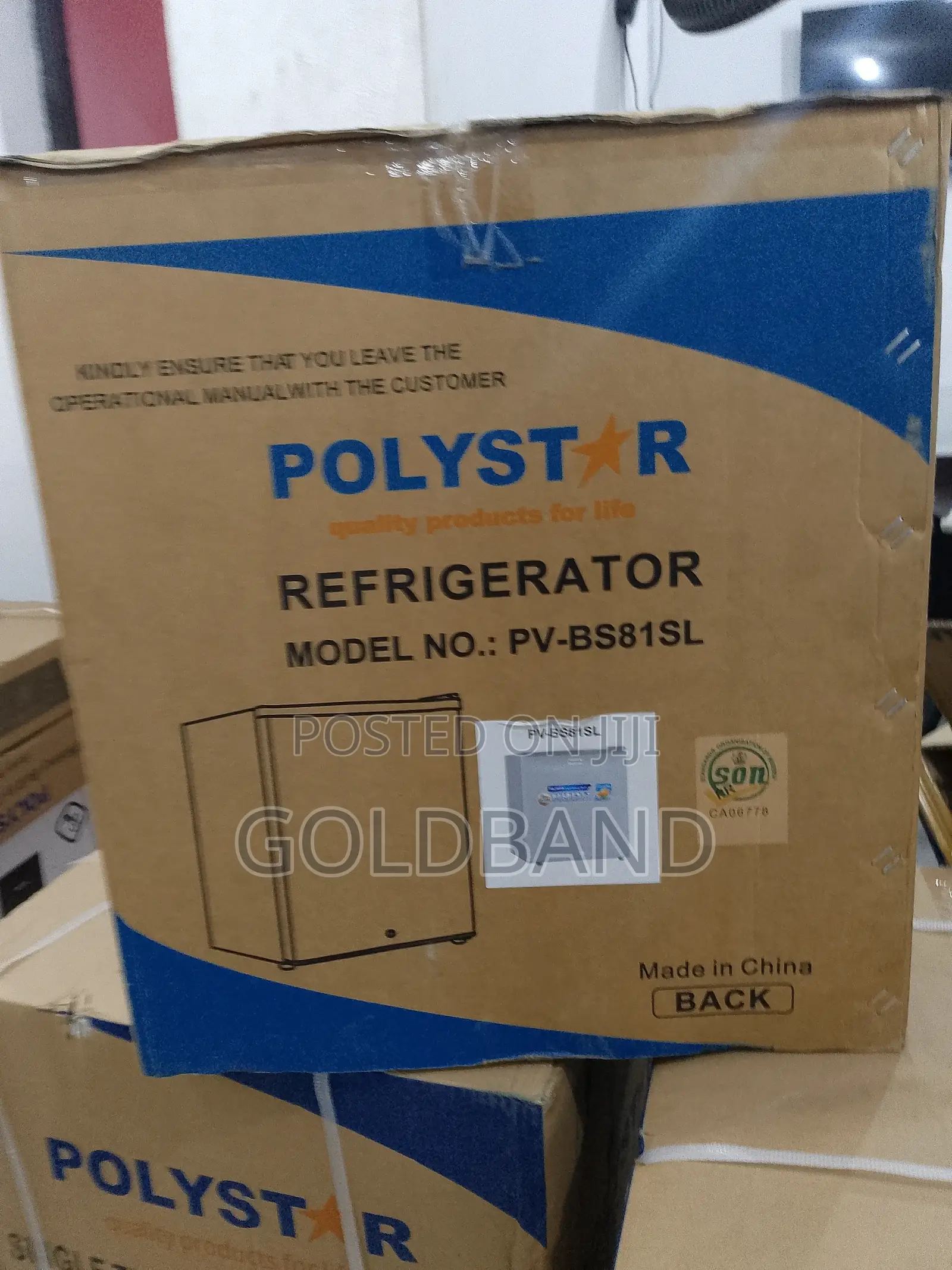 Polystar 45l Single Door Bedside Refrigerator Pv-Bs81sl