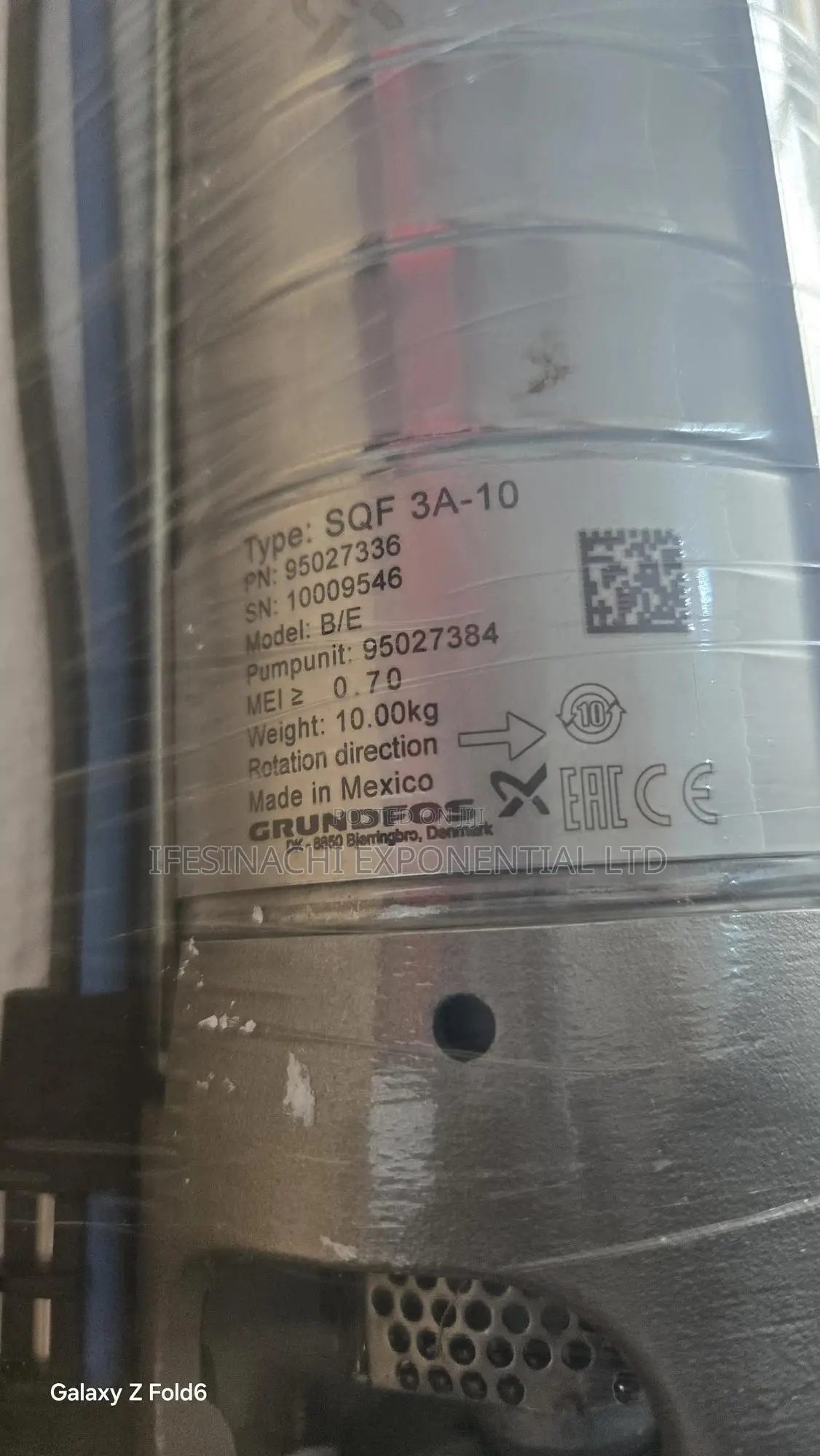 SQF 3a-10 Grundfos Solar Pump