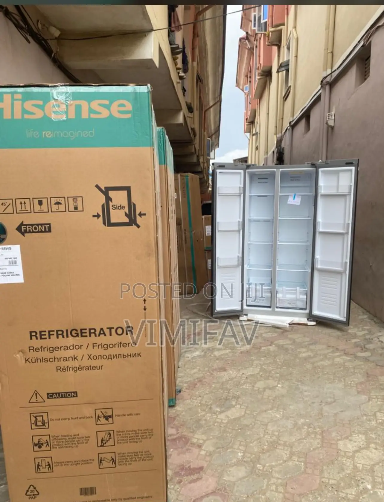 Hisense Side by Side Fridge With One Yr Warranty