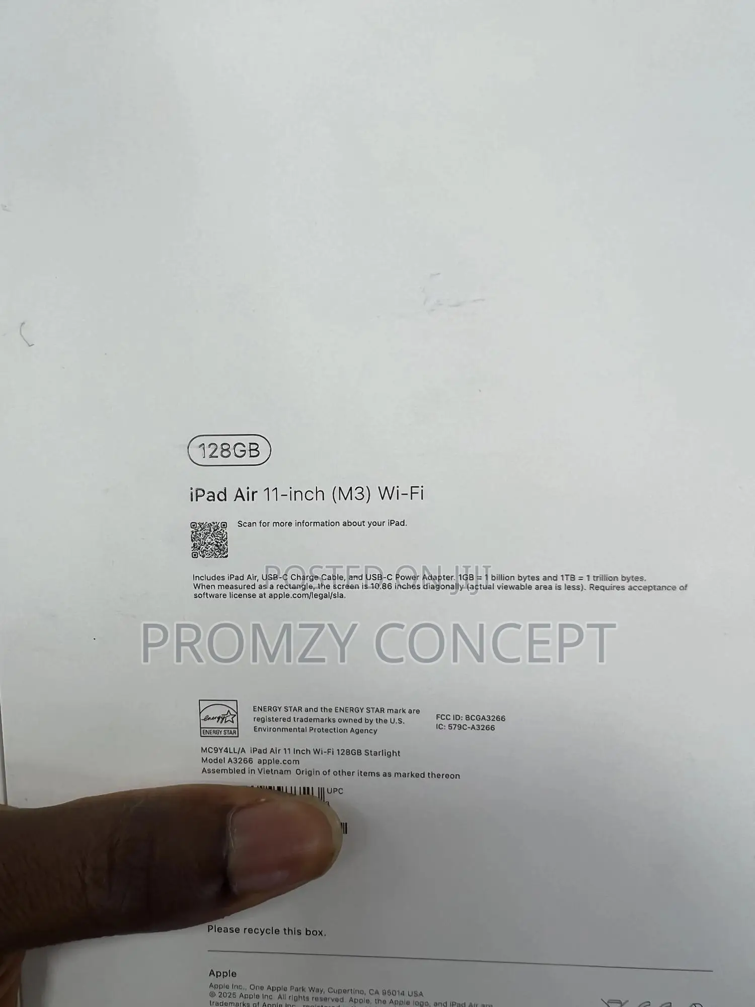 New Apple iPad Air 11 (2024) 128 GB