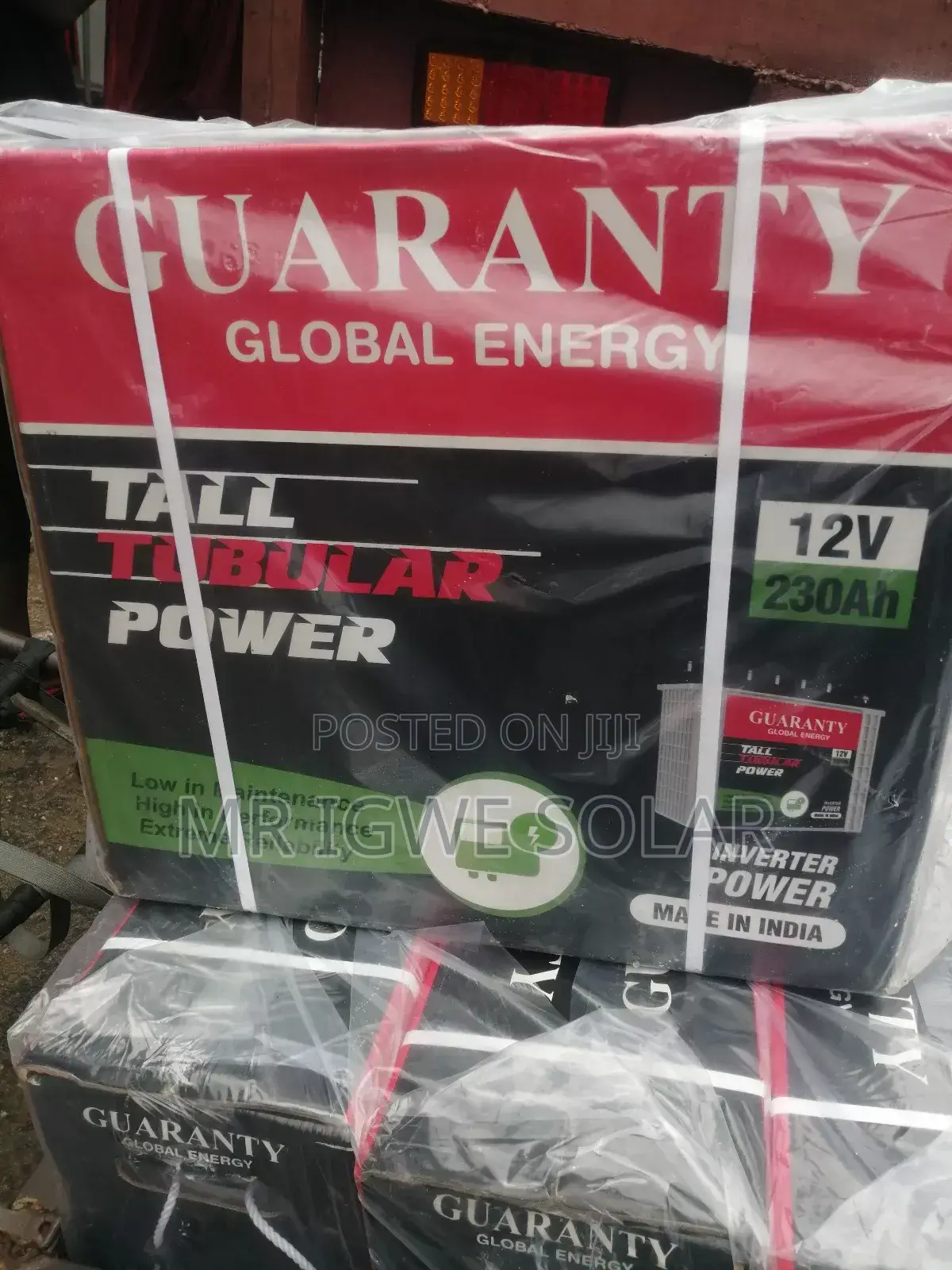 Guarantytall Tubular Battery 230ah