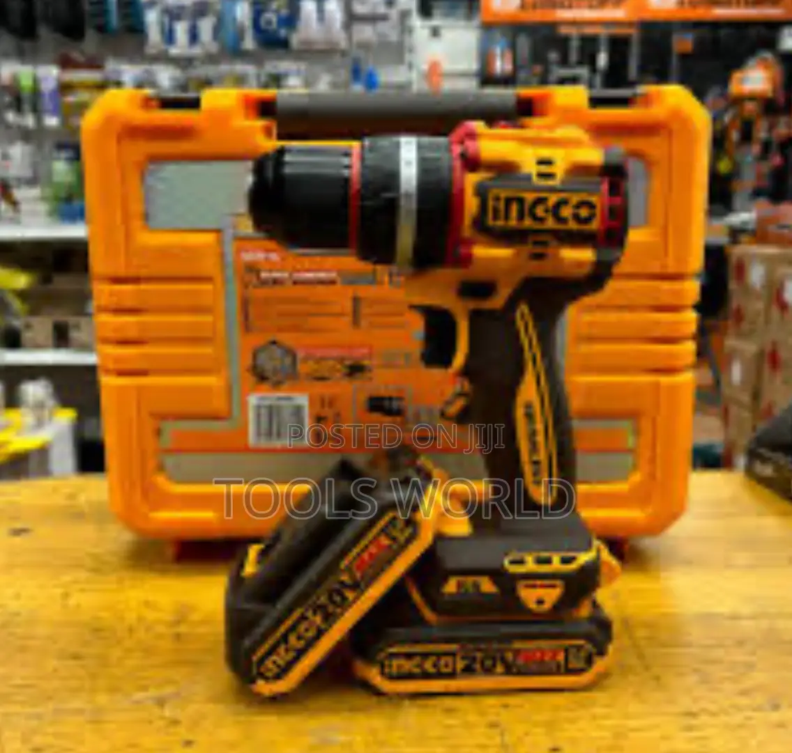 Ingco 20v Brushless Cordless Impact Drill Kit – 66nm Torque