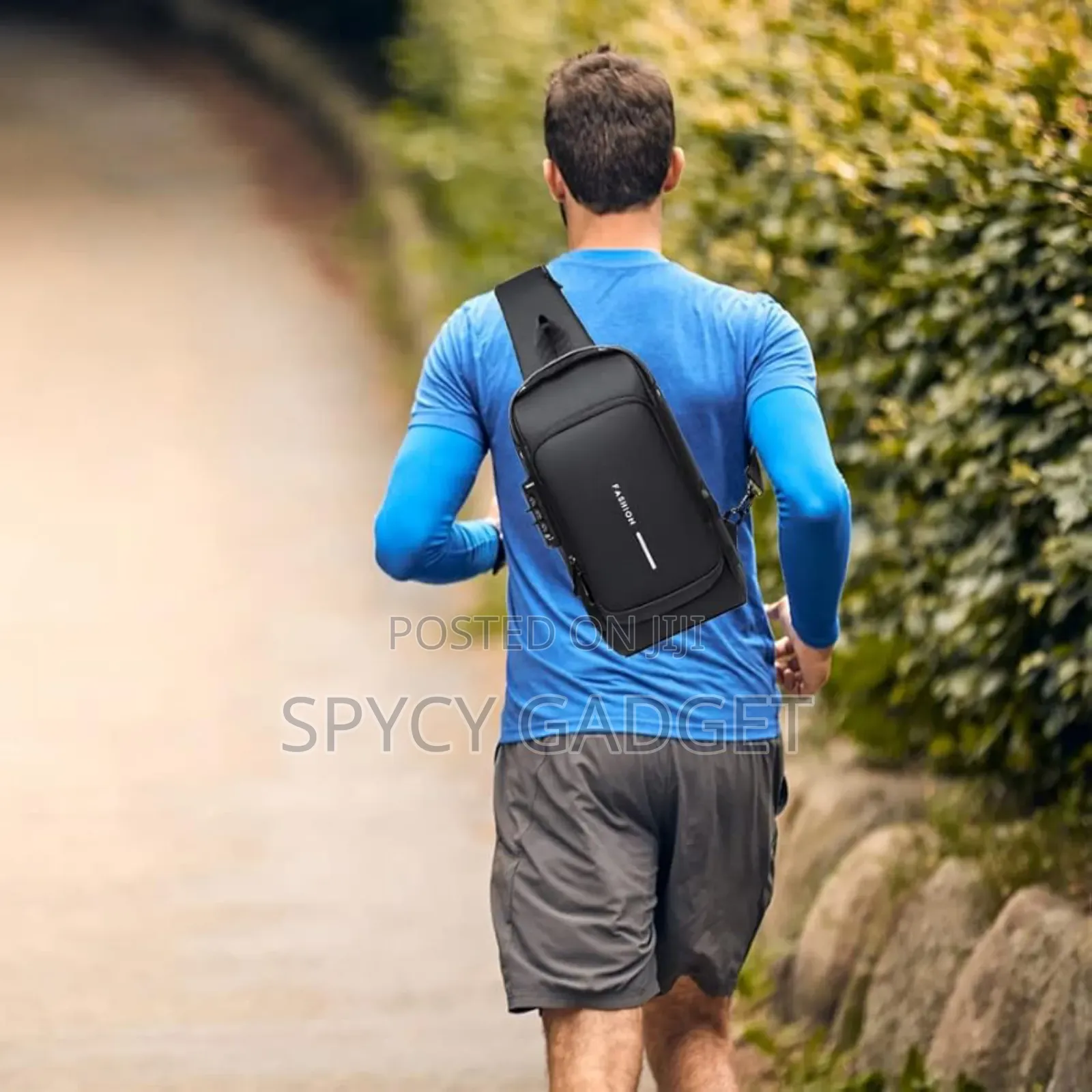 Sling Bag With Anti-Theft Lock Cross Body Bag Usb Port