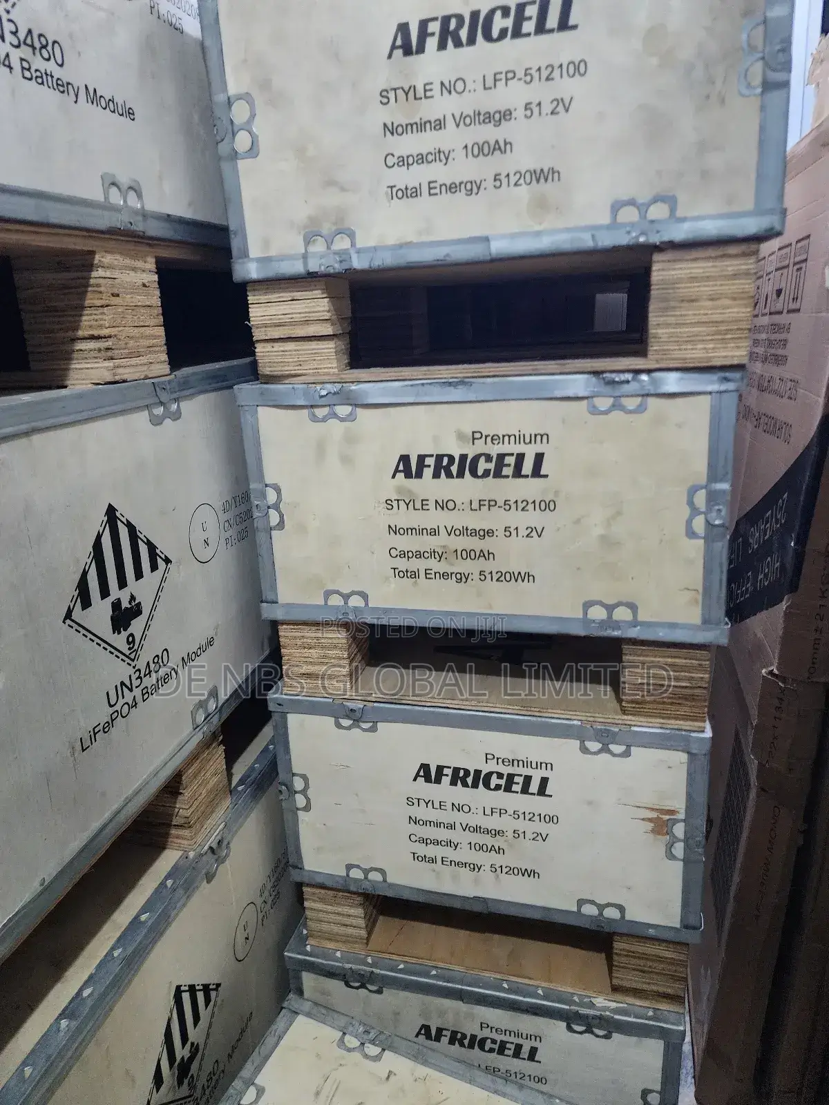 Africell 5kwh 51.2v Lifep04 Lithium Ion Battery