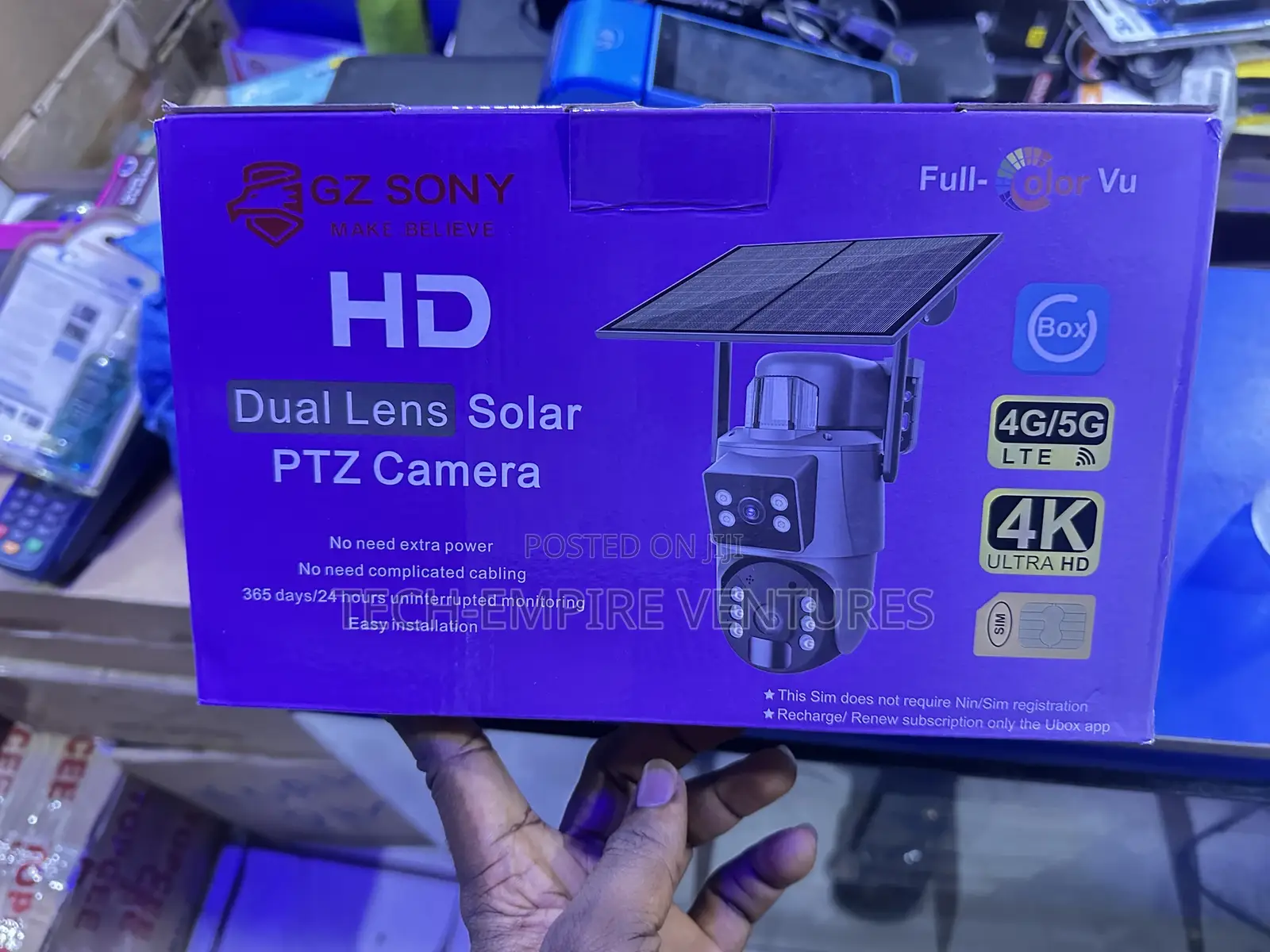 Dual Lens Solar PTZ Camera
