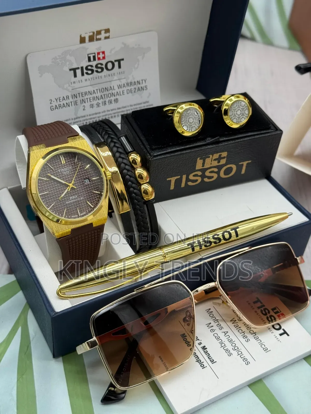 Exclusive Tissot Rubber Masculine Set