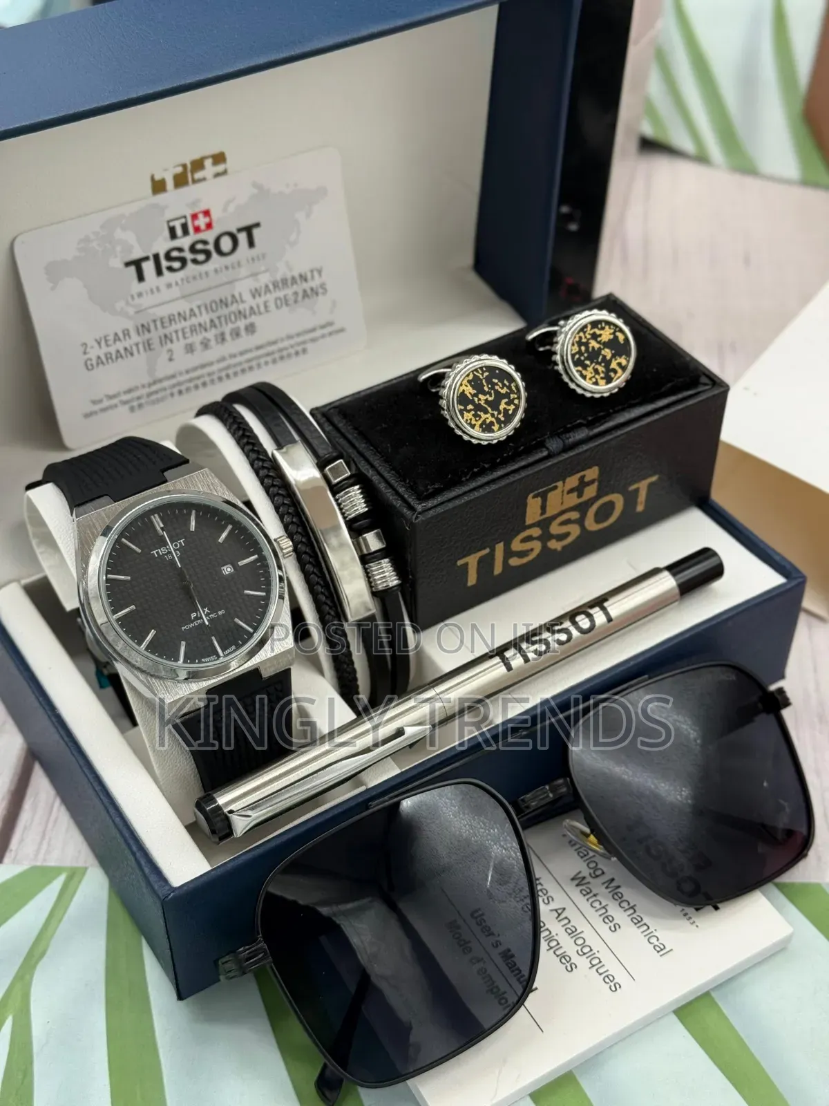 Exclusive Tissot Rubber Masculine Set